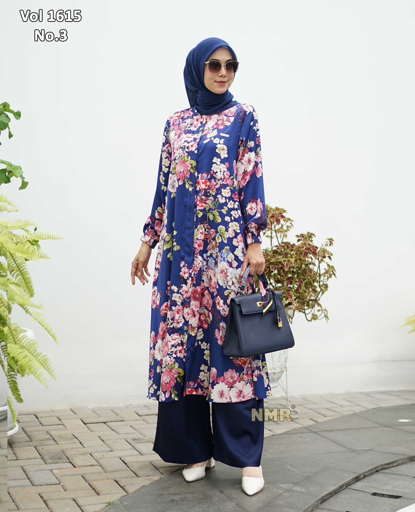 NMR Setelan Kulot Tunik Armn Silk Vol 1615-3