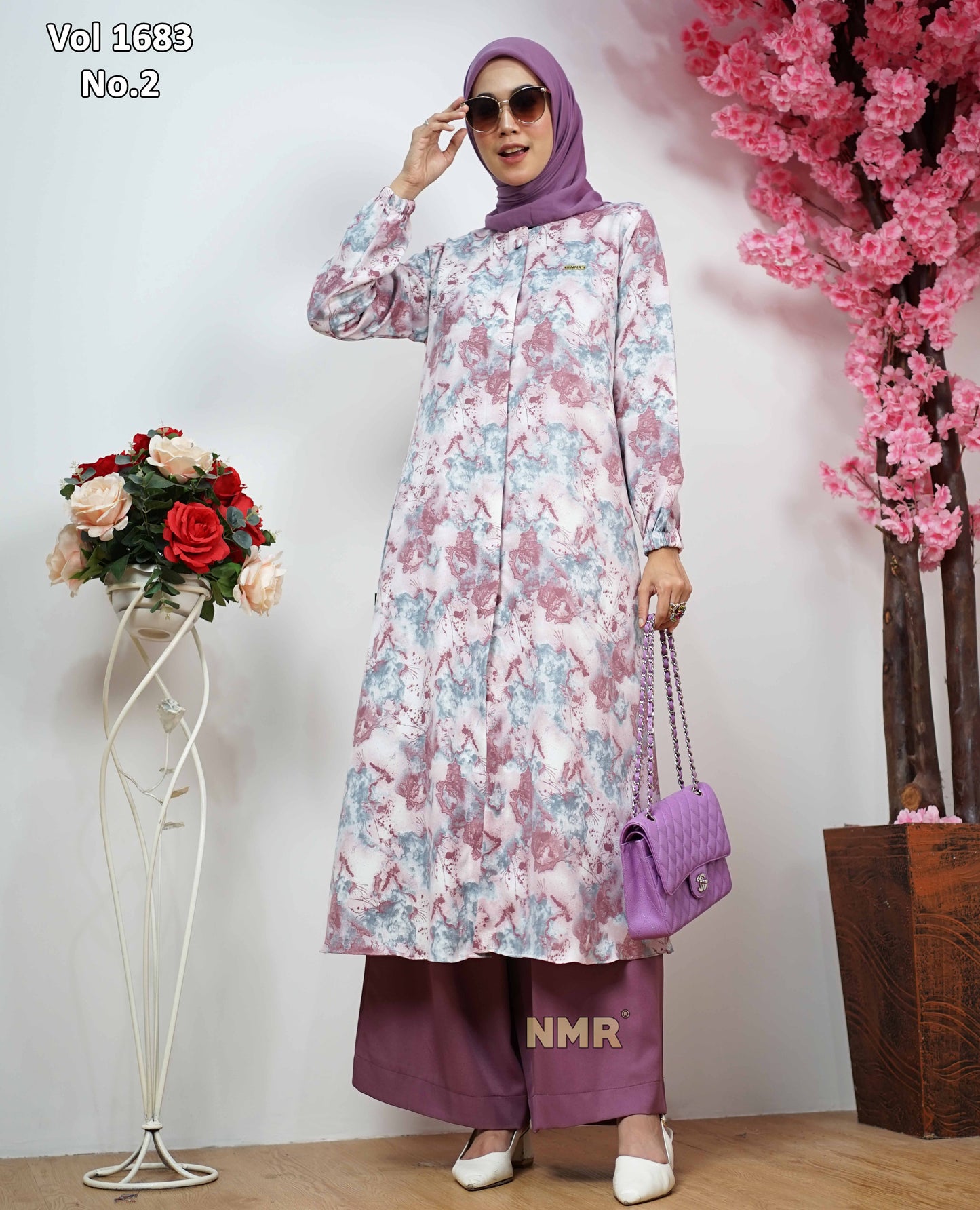 NMR Setelan Celana Tunik Manggo Stretch Vol 1683-2