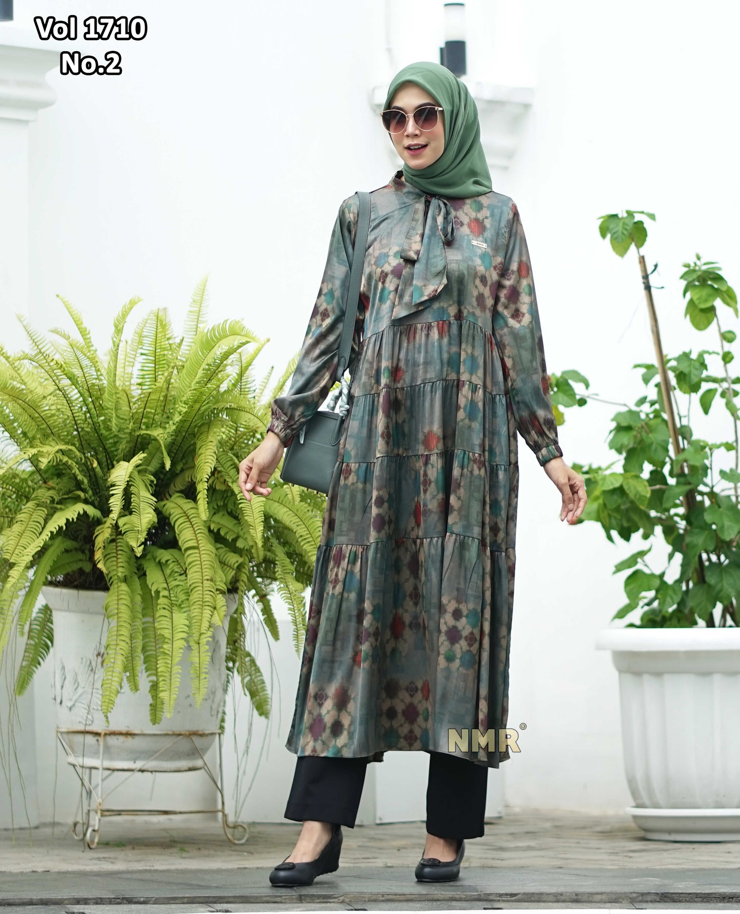 NMR Midi Dress Armany Silk Vol 1710-2
