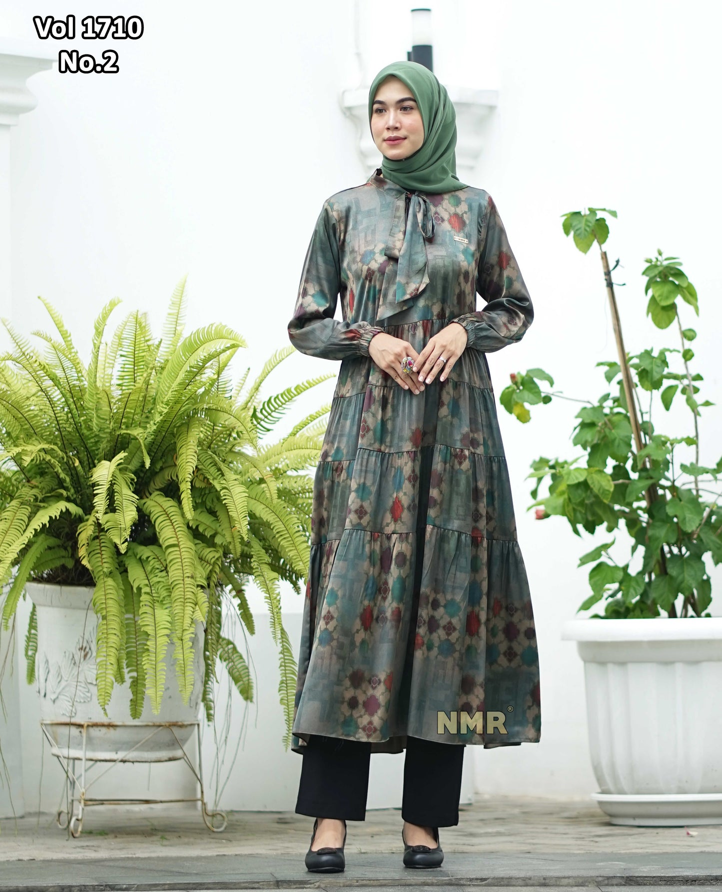 NMR Midi Dress Armany Silk Vol 1710-2