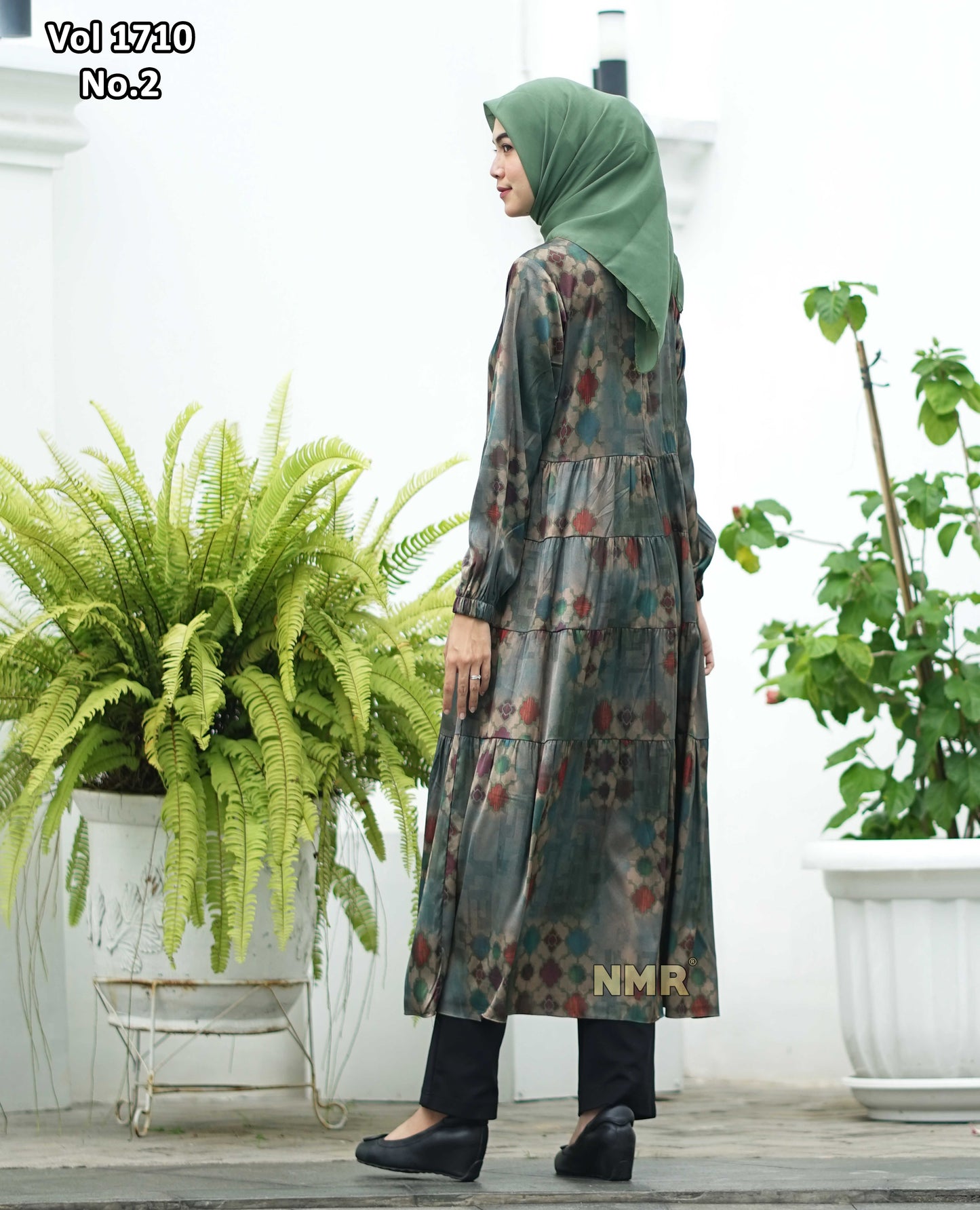 NMR Midi Dress Armany Silk Vol 1710-2
