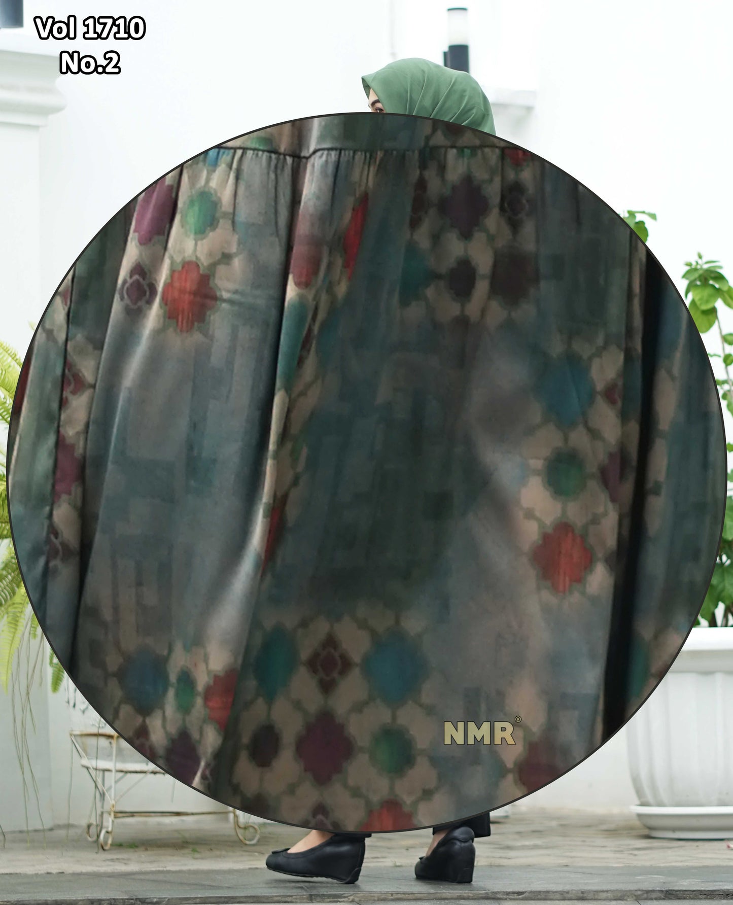 NMR Midi Dress Armany Silk Vol 1710-2