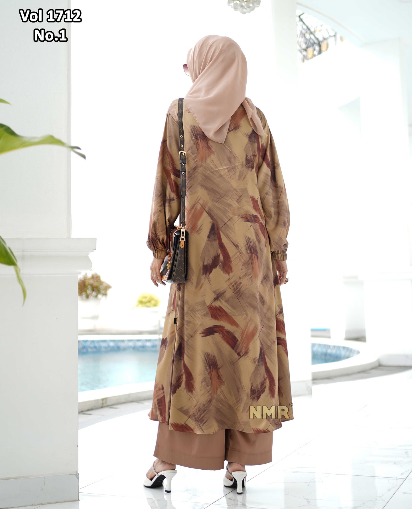 NMR Setelan JUMBO Kulot Tunik Armn Silk Vol 1712-1