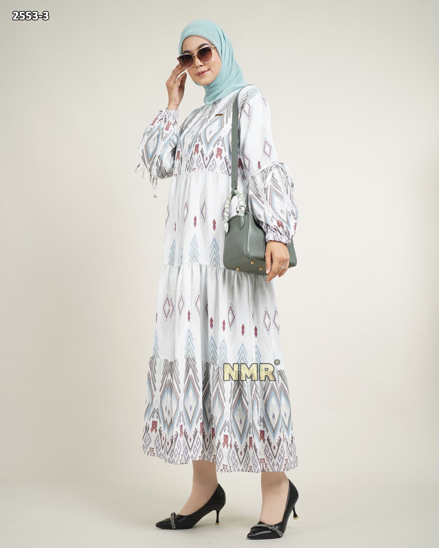 NMR Midi Dress Crespo Printing Vol 2553-3