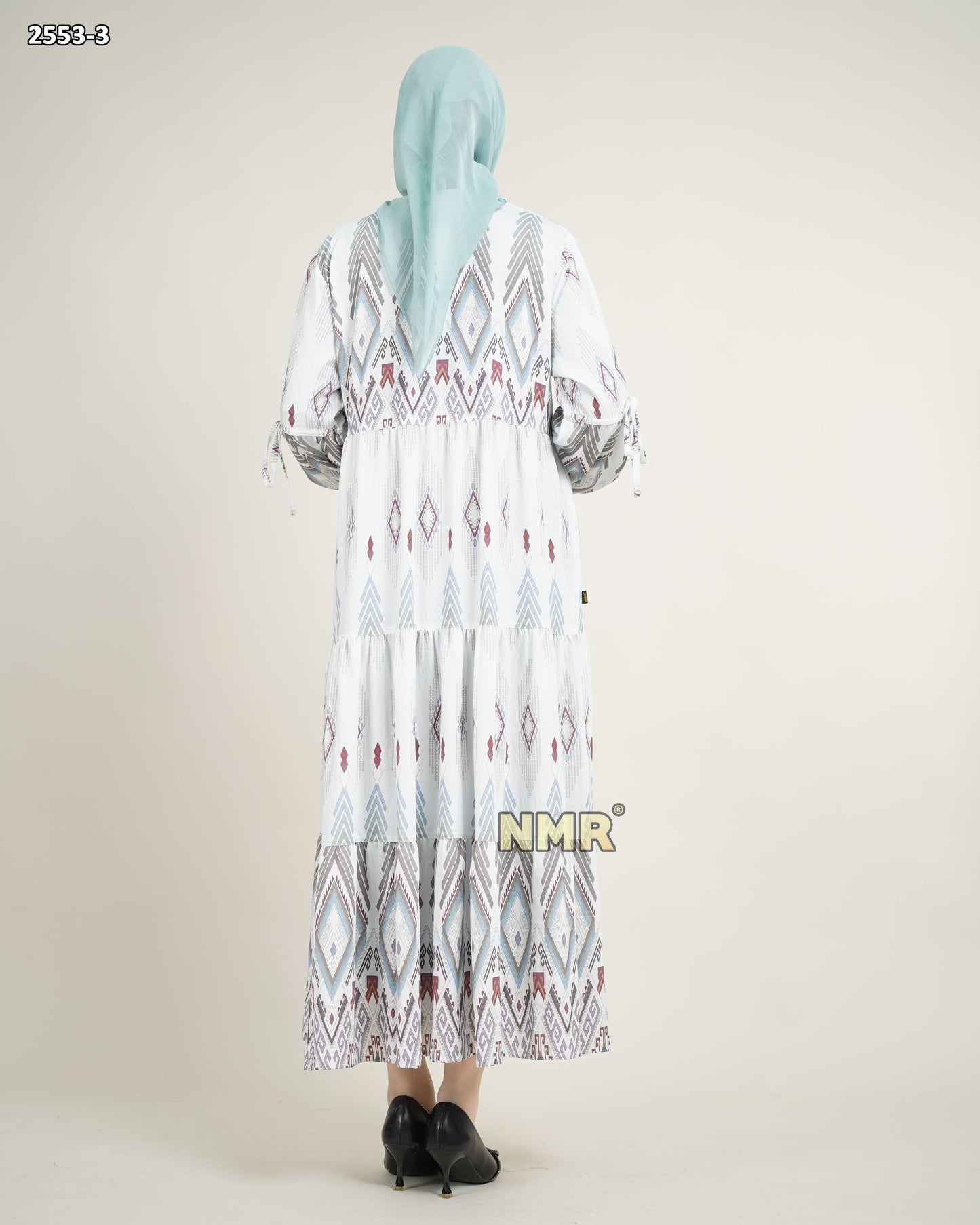 NMR Midi Dress Crespo Printing Vol 2553-3