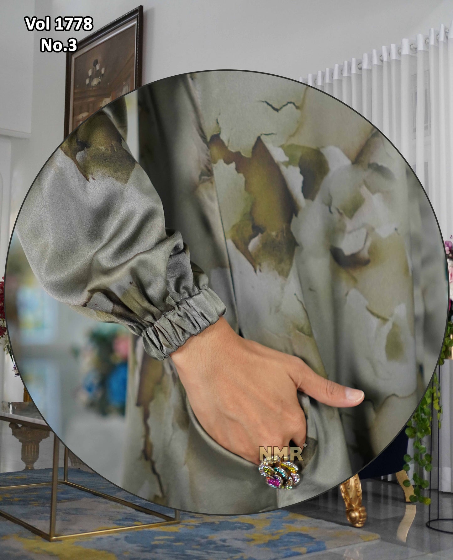 NMR Setelan Kulot Silk Tunik Hermss Diir Vol 1778-3