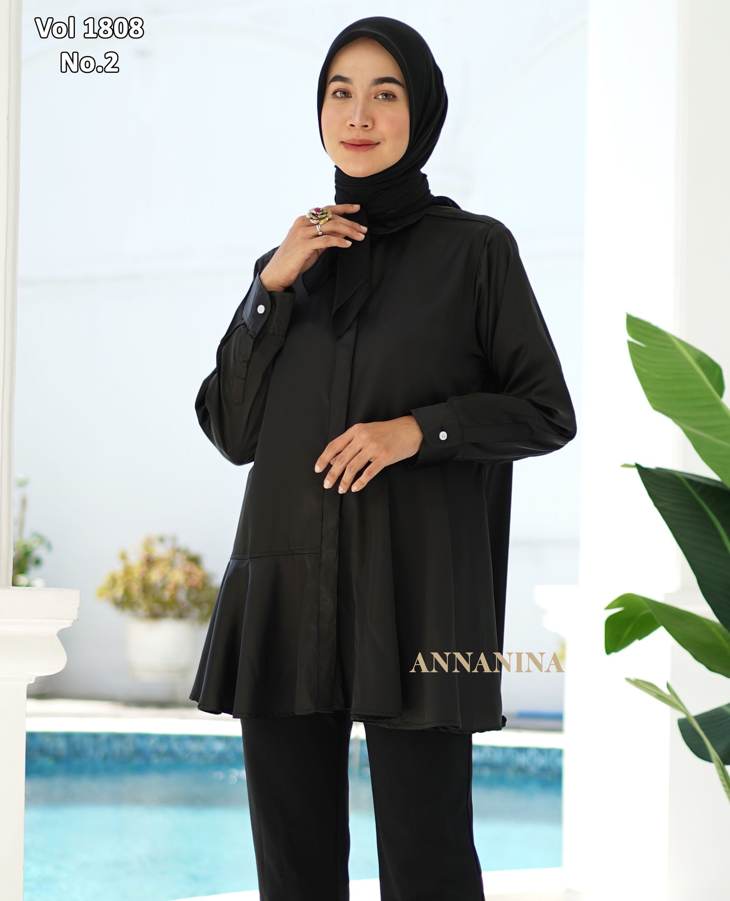 NMR Kemeja Tunik Armany Silk Vol 1808-2