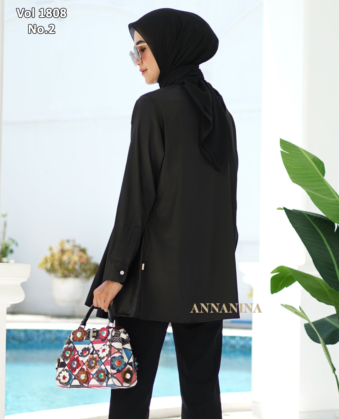 NMR Kemeja Tunik Armany Silk Vol 1808-2