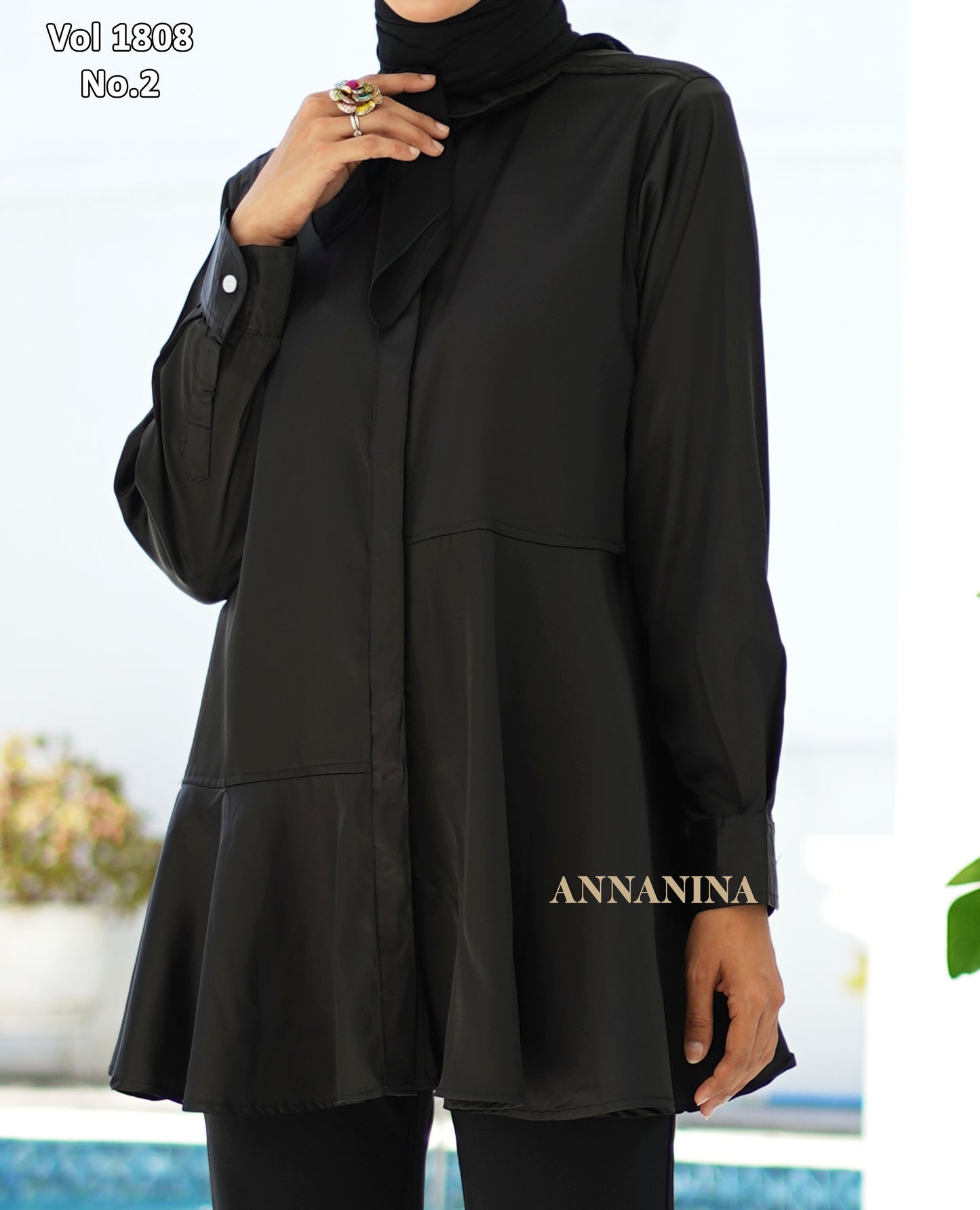 NMR Kemeja Tunik Armany Silk Vol 1808-2
