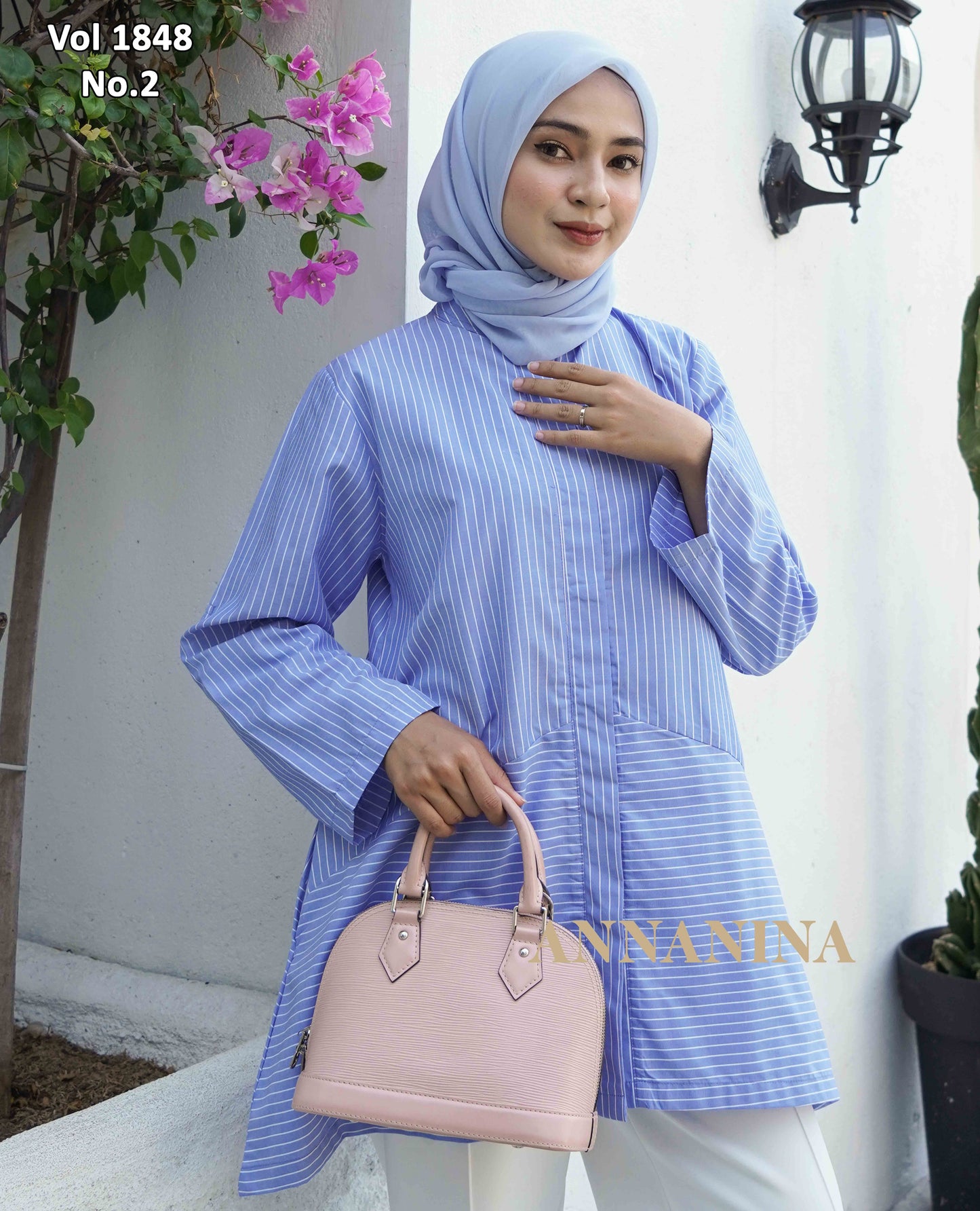 NMR Vol 1848-2 Kemeja Tunik Katun Saluria