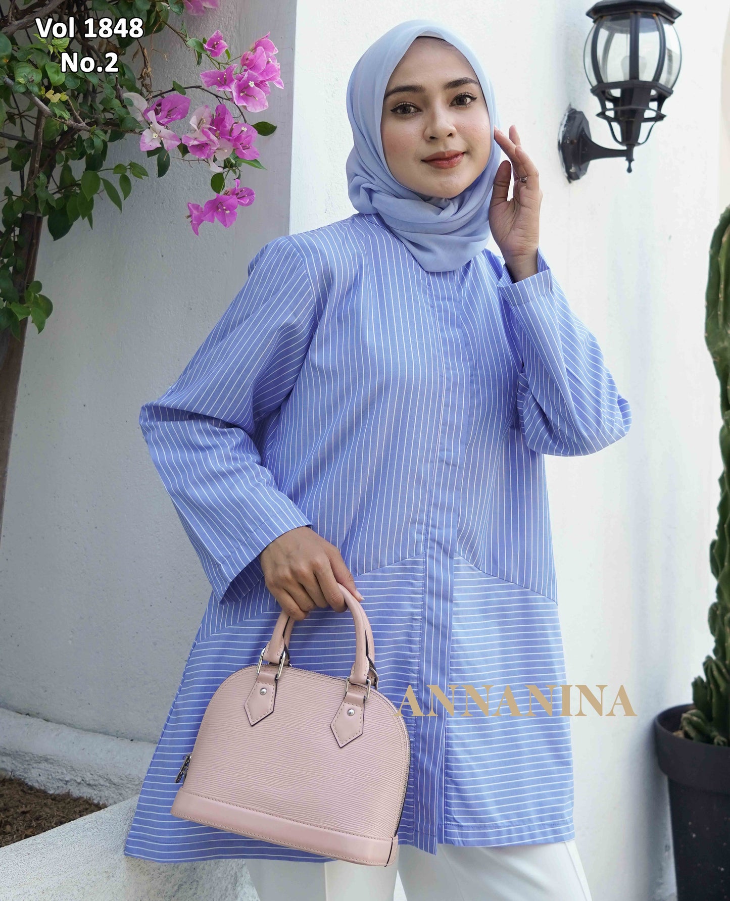 NMR Vol 1848-2 Kemeja Tunik Katun Saluria