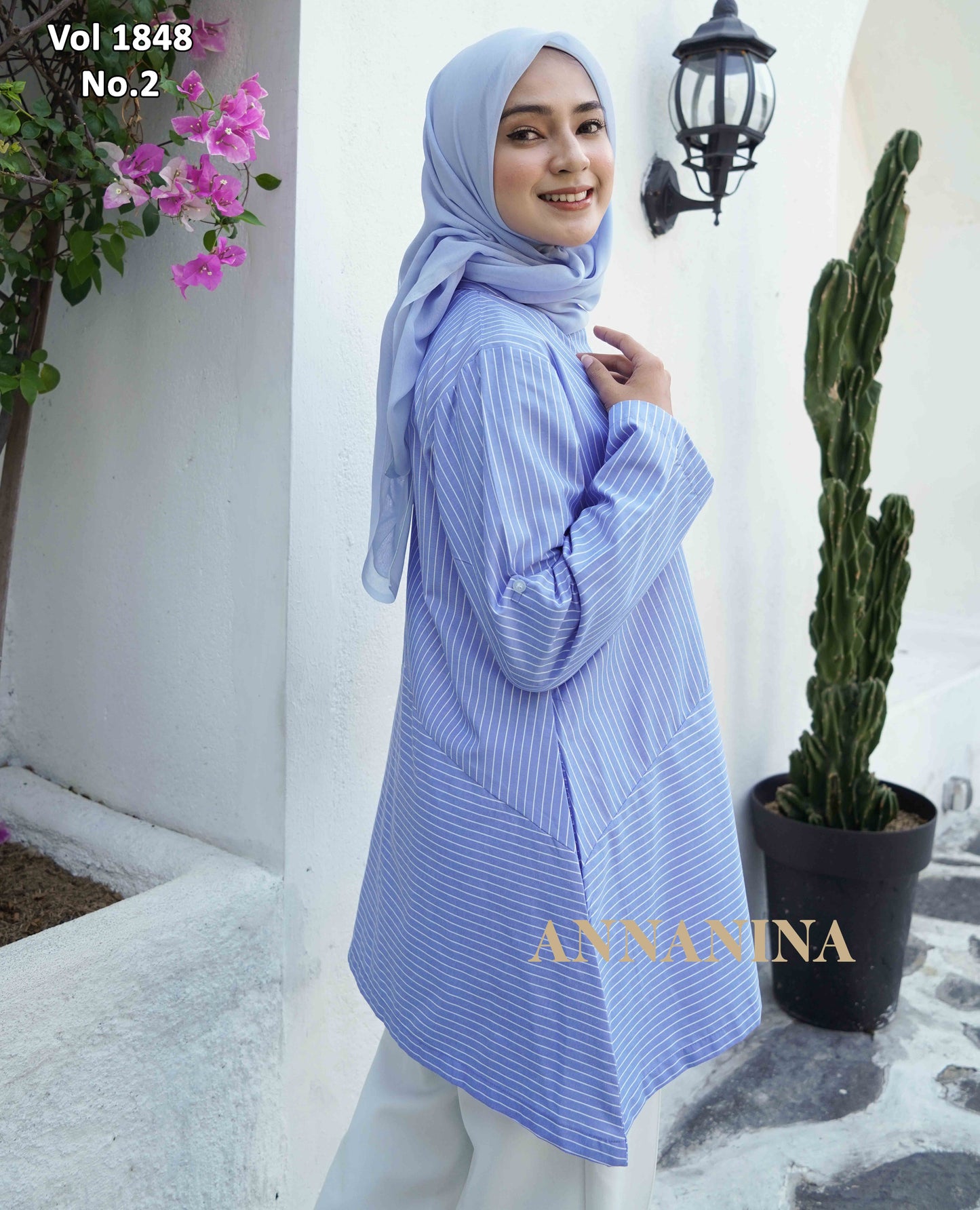 NMR Vol 1848-2 Kemeja Tunik Katun Saluria