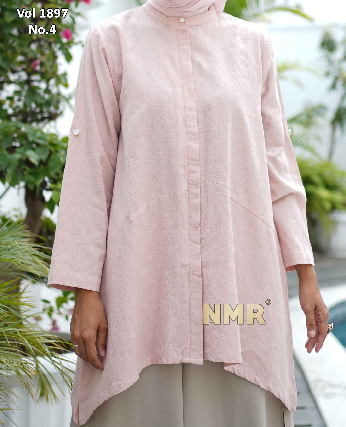 NMR Kemeja Blouse Katun Jaquard Vol 1897-4 (Sanghai)