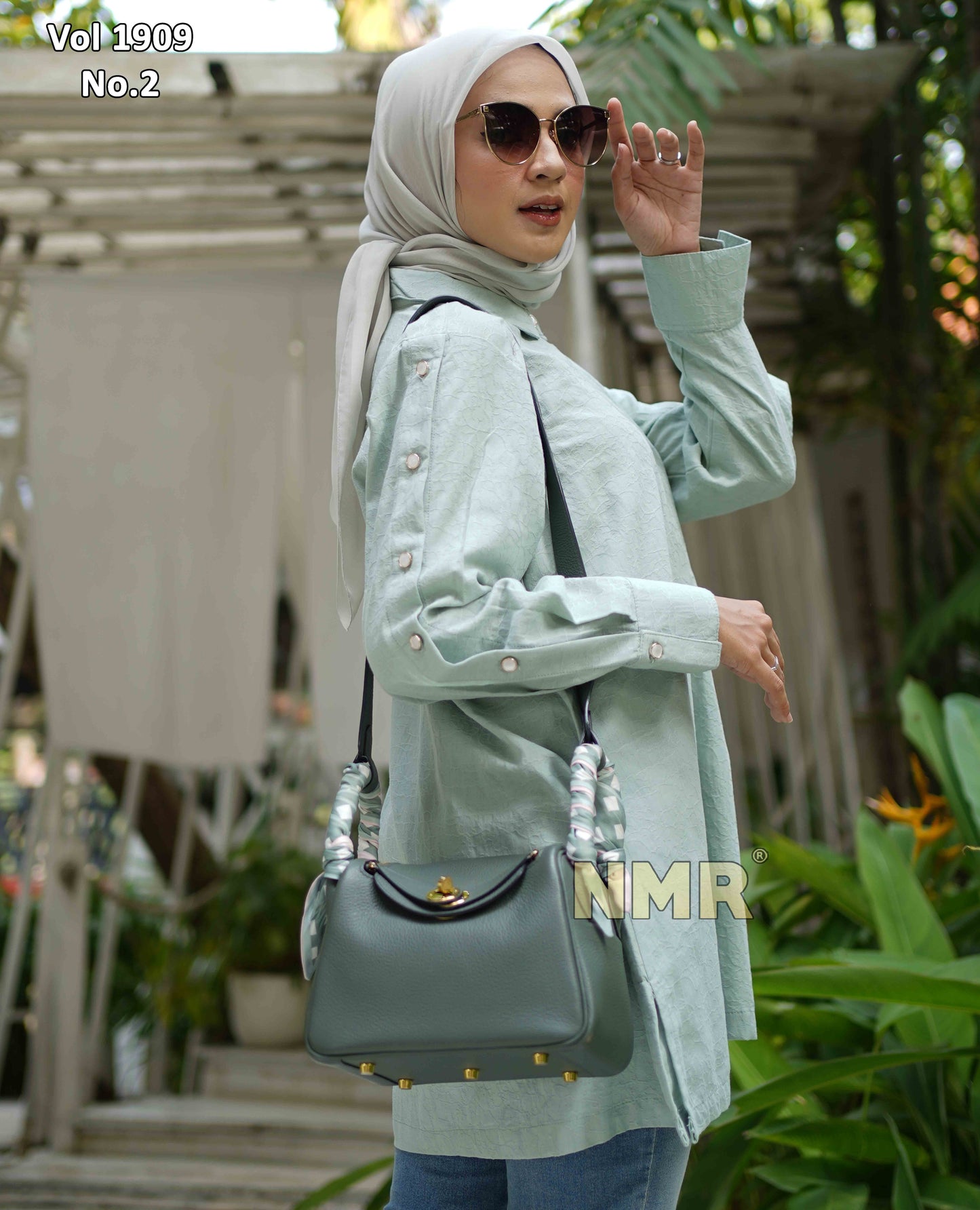 NMR Kemeja Blouse Katun Jaquard Vol 1909-2