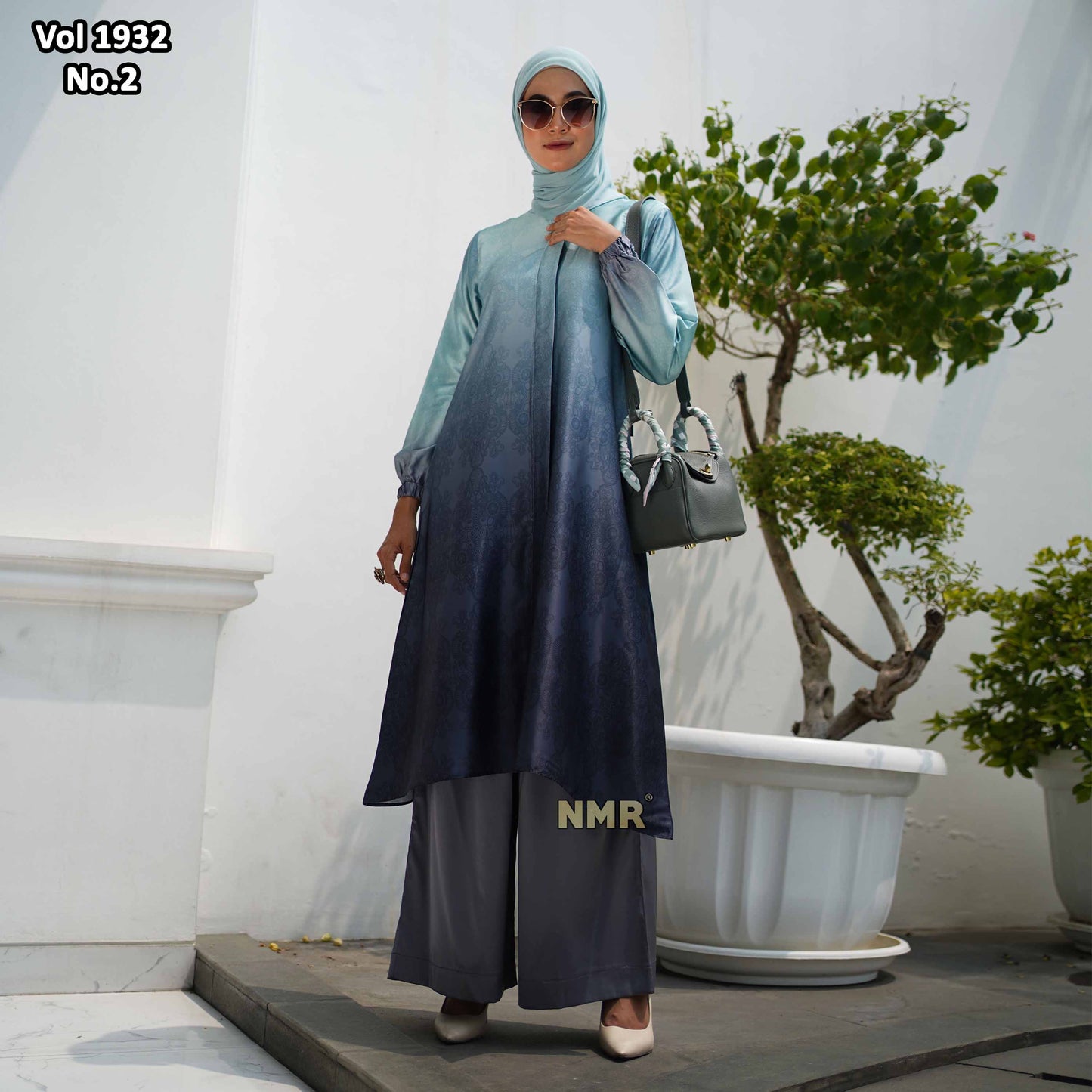 NMR Setelan Kulot Tunik Armn Silk Vol 1932-2