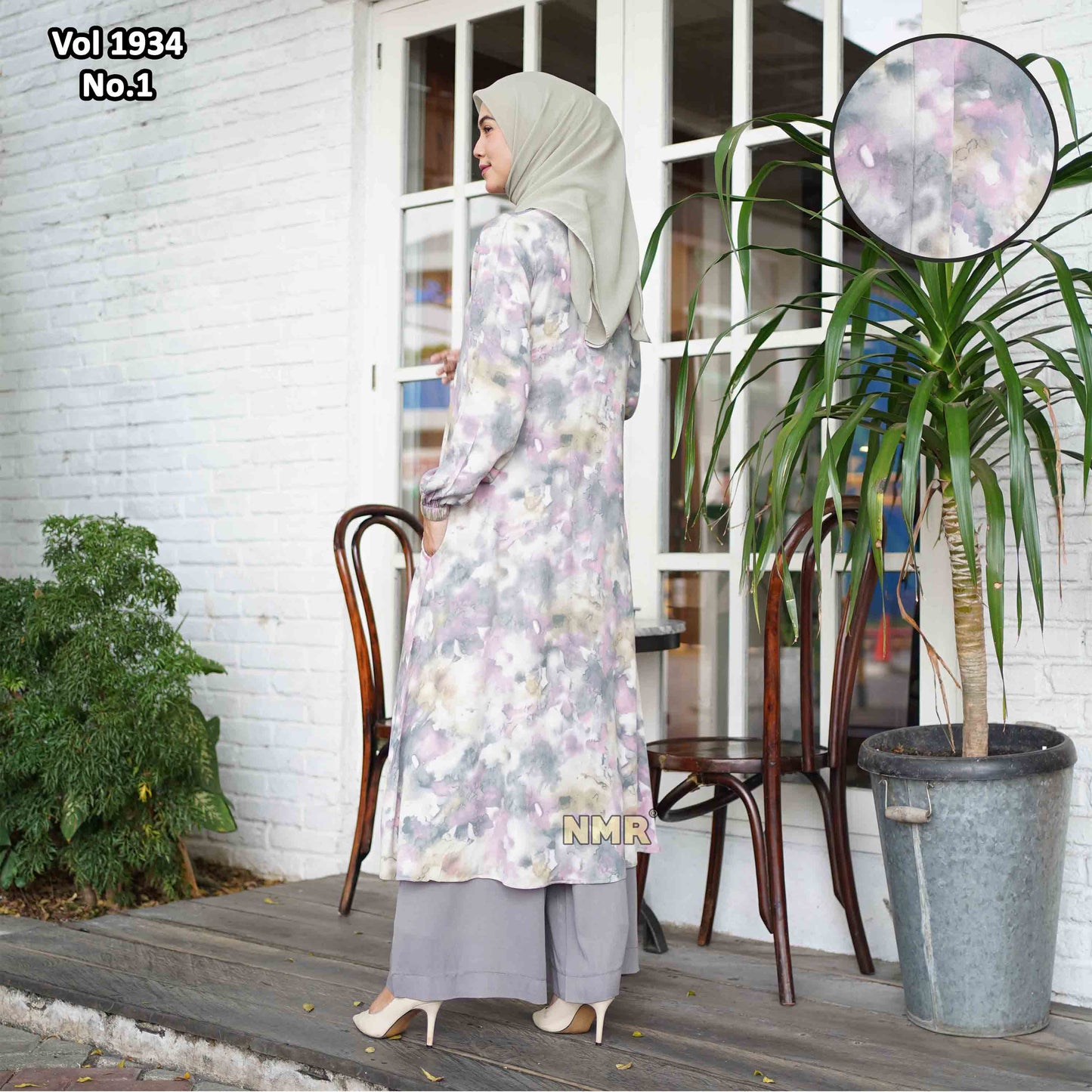 NMR Setelan Kulot Tunik Rayon Viesta Vol 1934-1