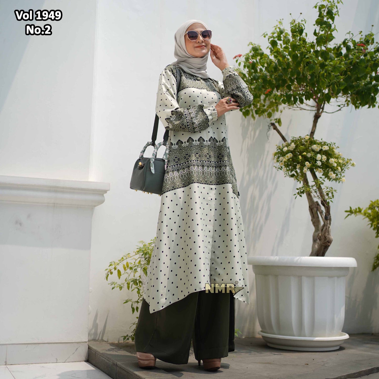 NMR Setelan Celana Kulot Tunik MS Vol 1949-2