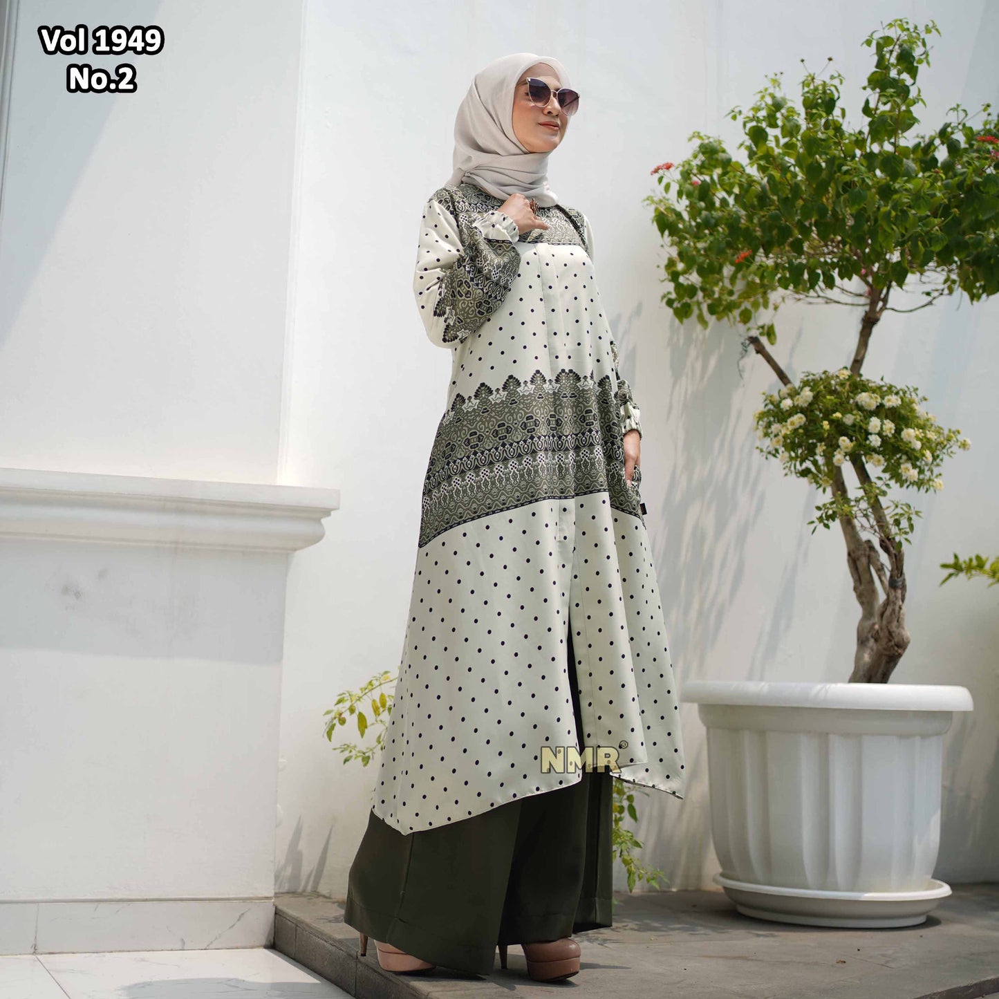 NMR Setelan Celana Kulot Tunik MS Vol 1949-2