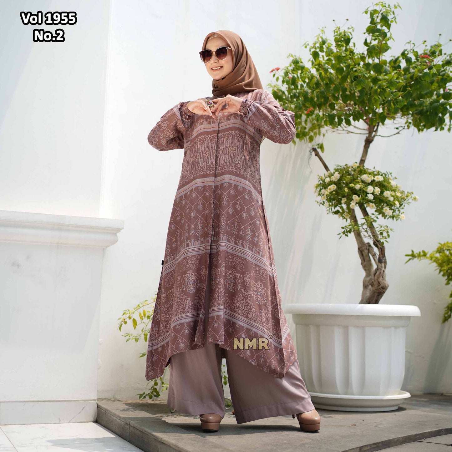 NMR Setelan Celana Tunik Rayon D Vol 1955-2