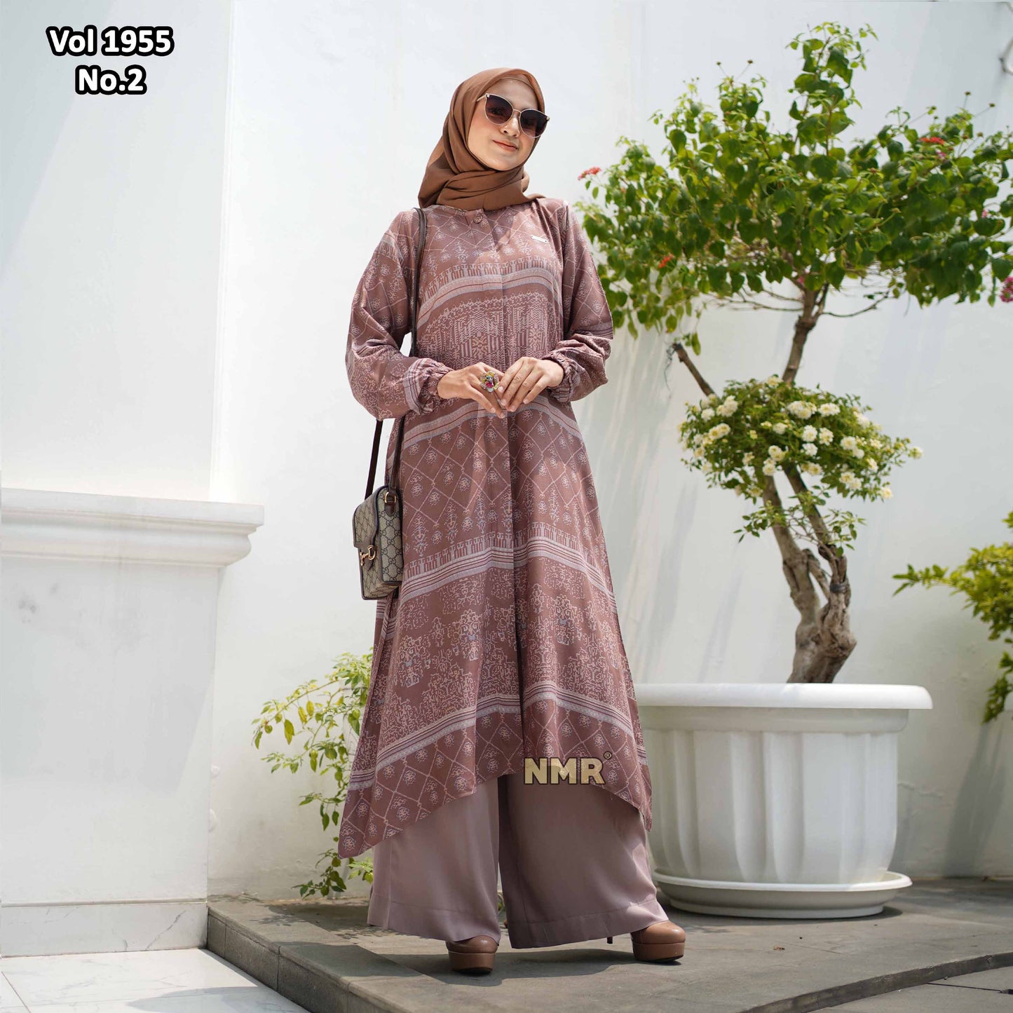 NMR Setelan Celana Tunik Rayon D Vol 1955-2