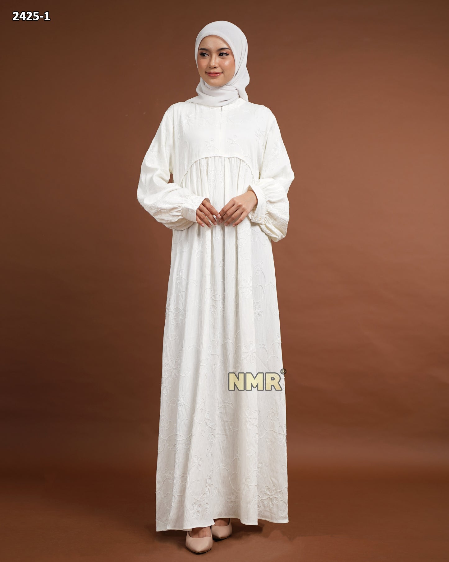 NMR Gamis Polo Linen Embrodery Vol 2425 -1