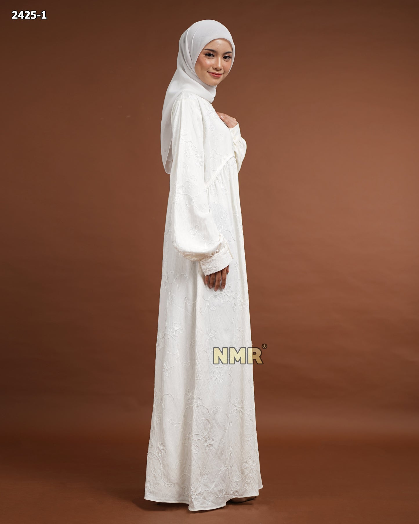 NMR Gamis Polo Linen Embrodery Vol 2425 -1