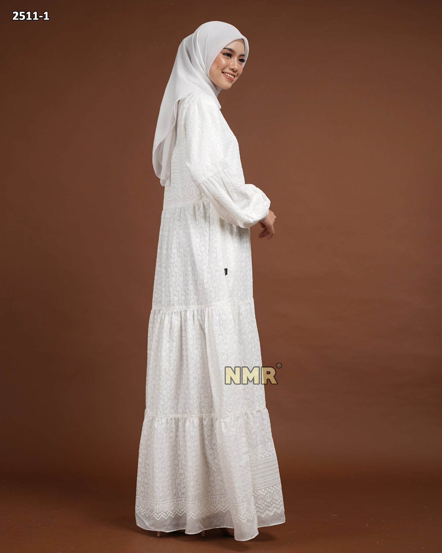 NMR Gamis Katun Bordir Vol 2511 -1