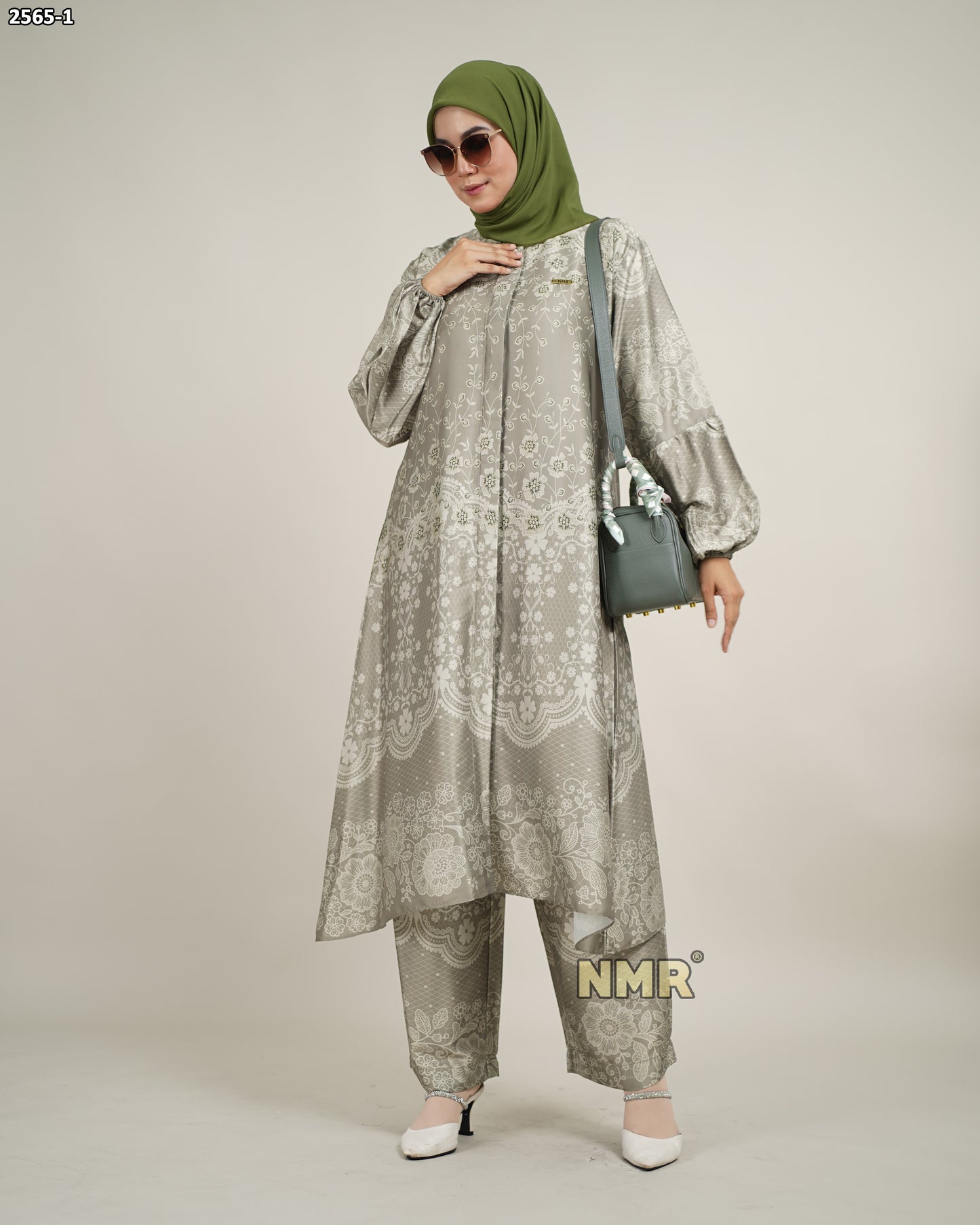 NMR Setelan Celana Tunik Armn Silk Vol 2565-1