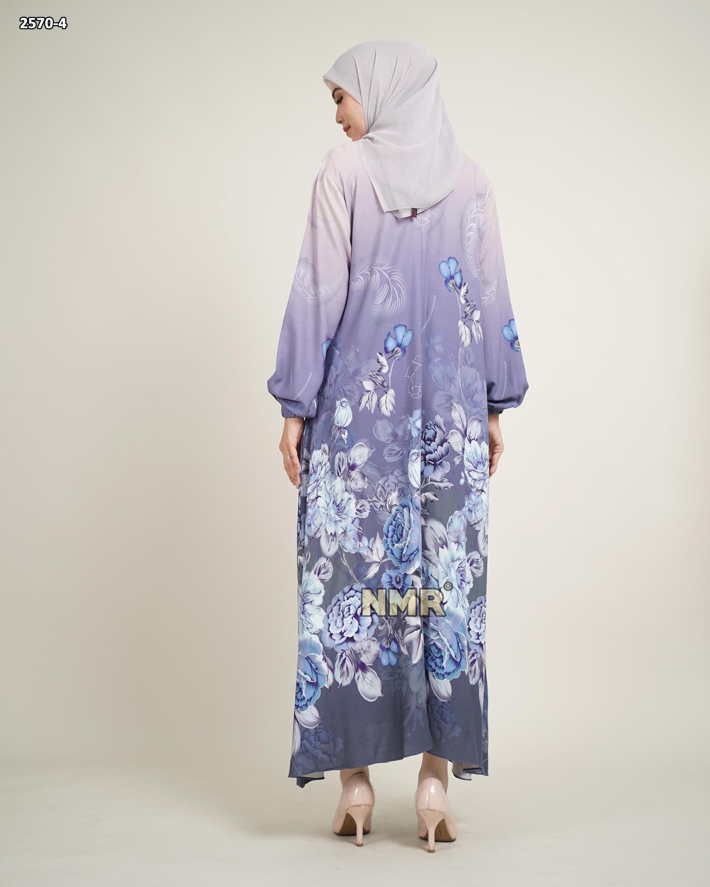 NMR Gamis Viscose Rayon Print Vol 2570-4 (kerah sanghai)