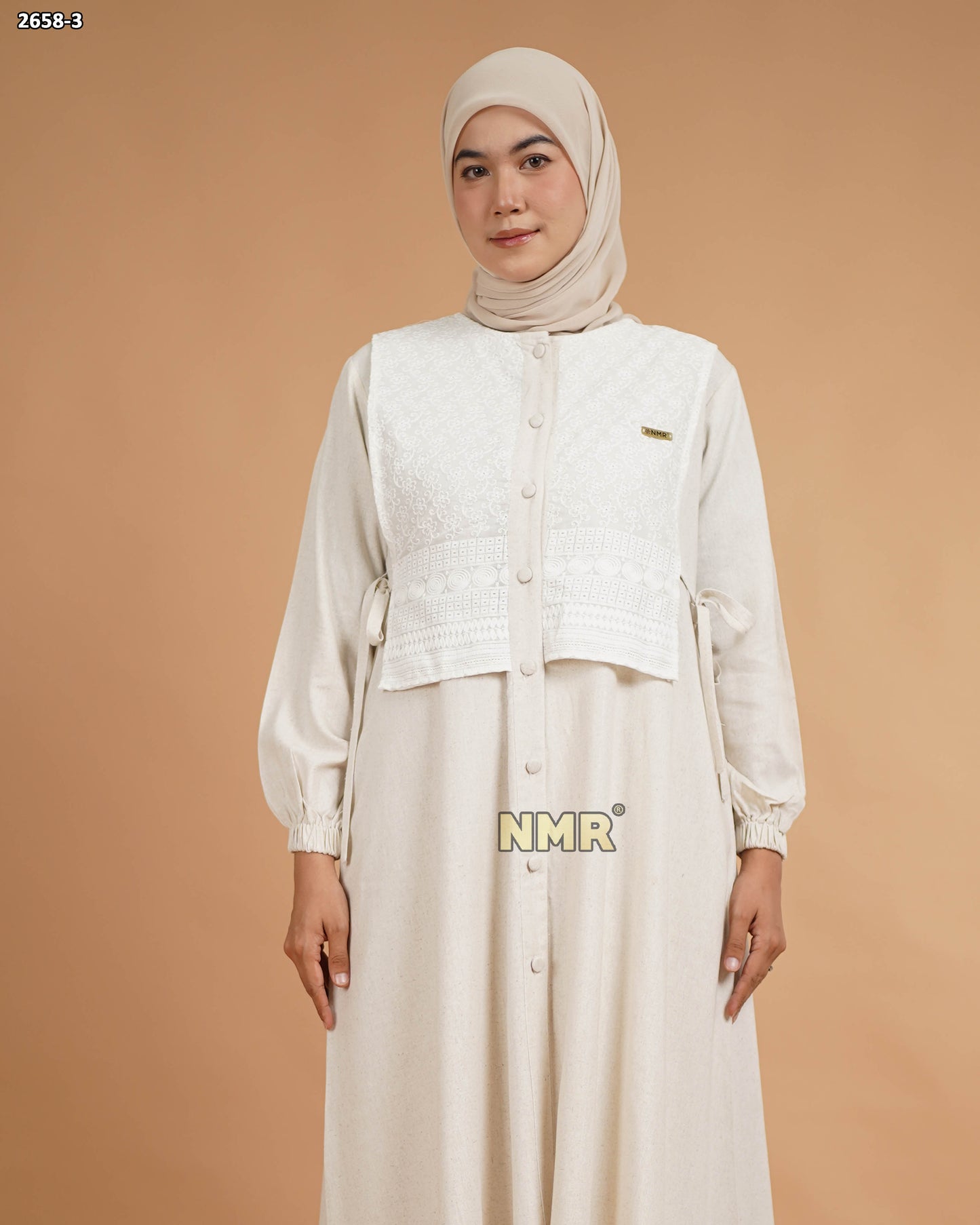 NMR Setelan Celana Tunik Pure Linen Bulu Kuda Vol 2658-3