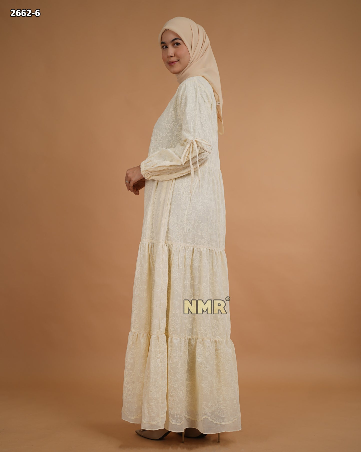 NMR Gamis Katun Voil Bordir Vol 2662-6