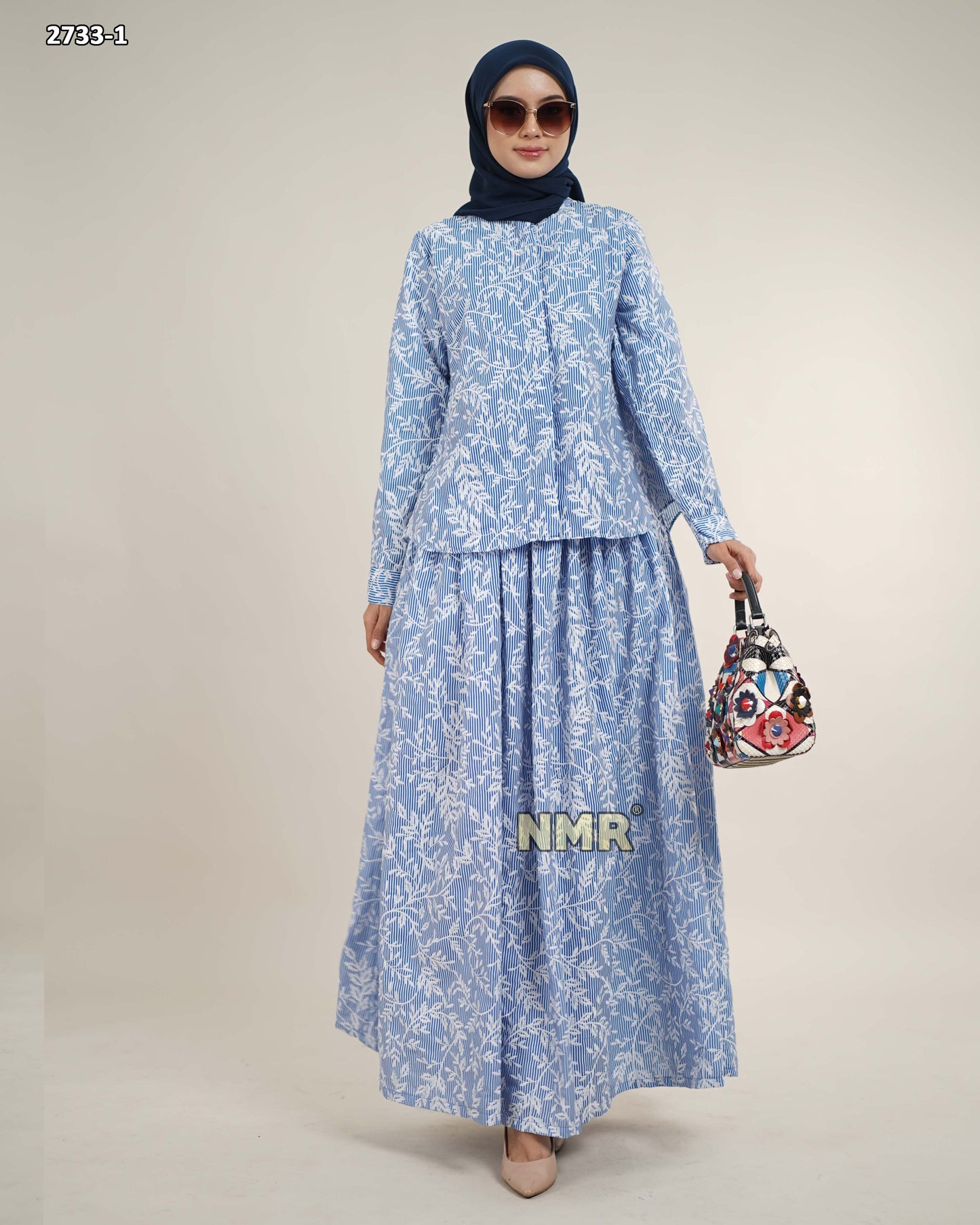NMR Setelan Rok + Blouse Katun Bordir Vol 2733