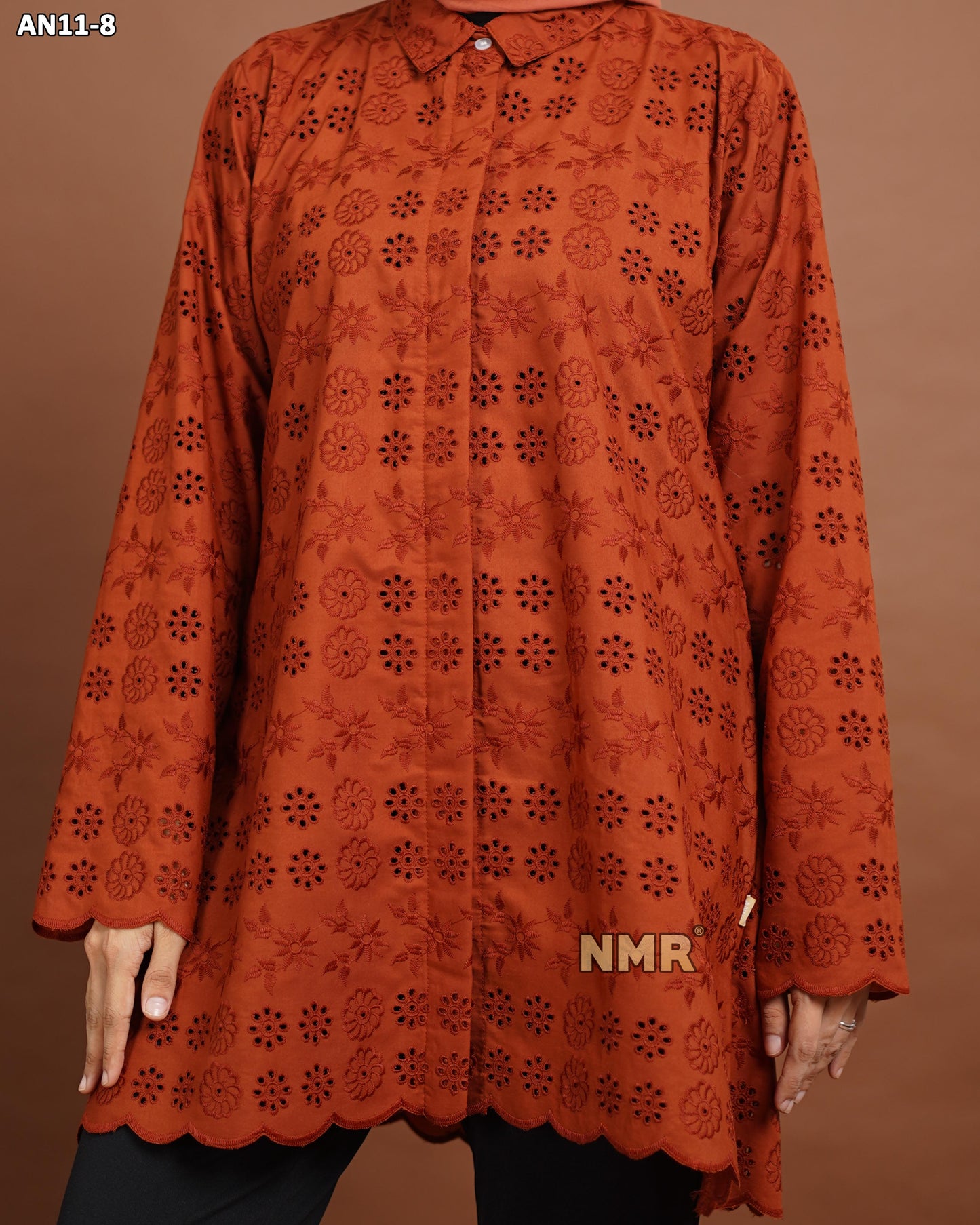 NMR Blouse Katun Bolong AN11-8 (Kerah Kemeja)