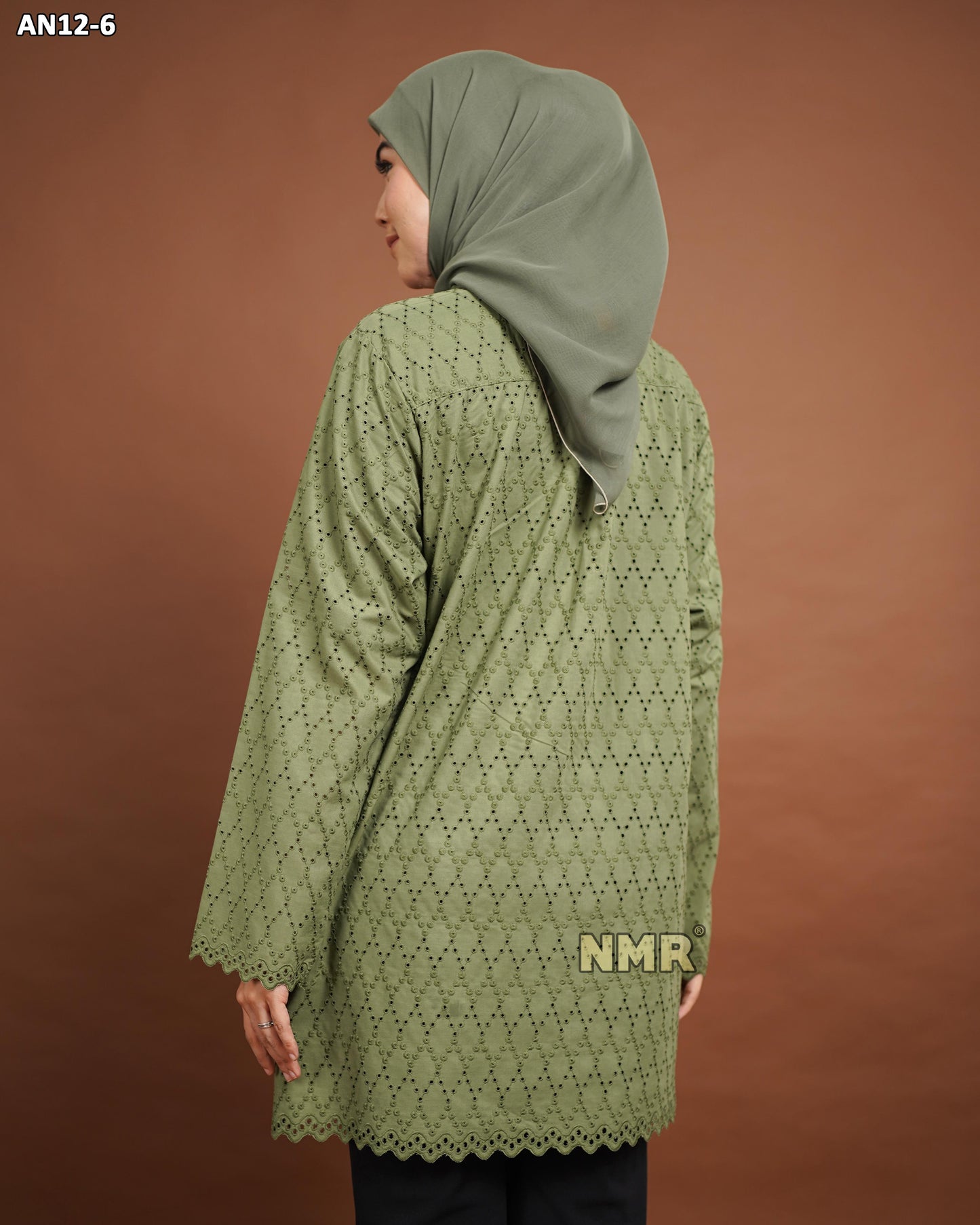 NMR Blouse Katun Bolong AN12-6 (Kerah Kemeja)
