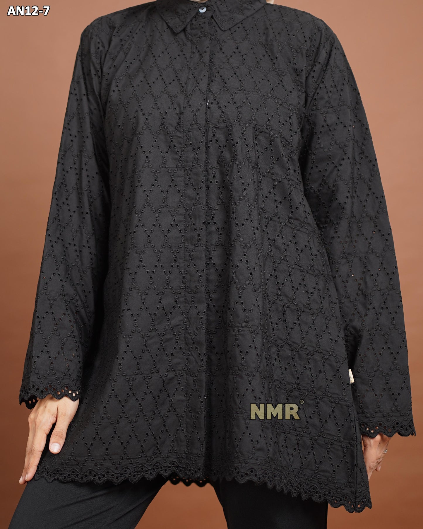 NMR Blouse Katun Bolong AN12-7 (Kerah Kemeja)