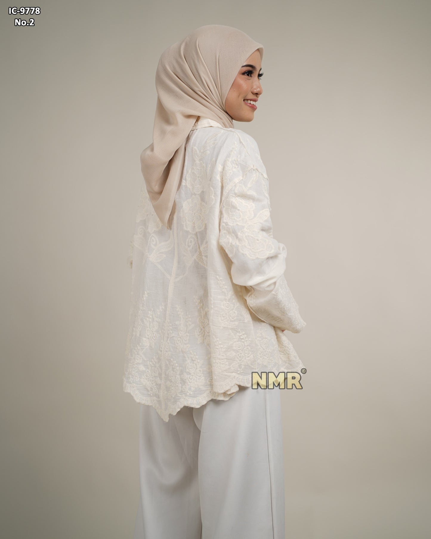 NMR Kemeja Blouse Katun Embroidery Import Vol IC-9778 (Kerah Kemeja)