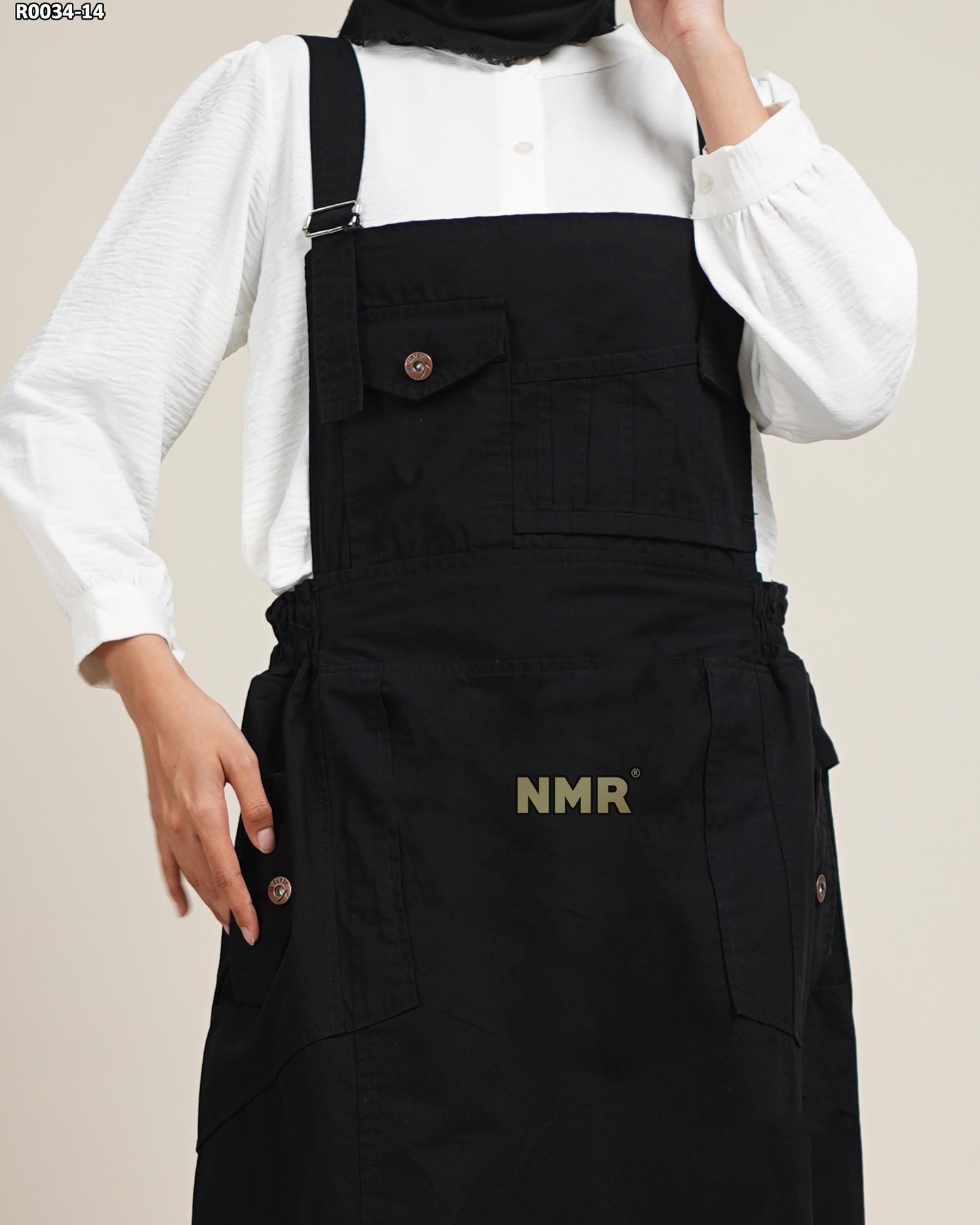 NMR Midi Dress Jumpsuit Overall Baby Canvas Vol R0034-14