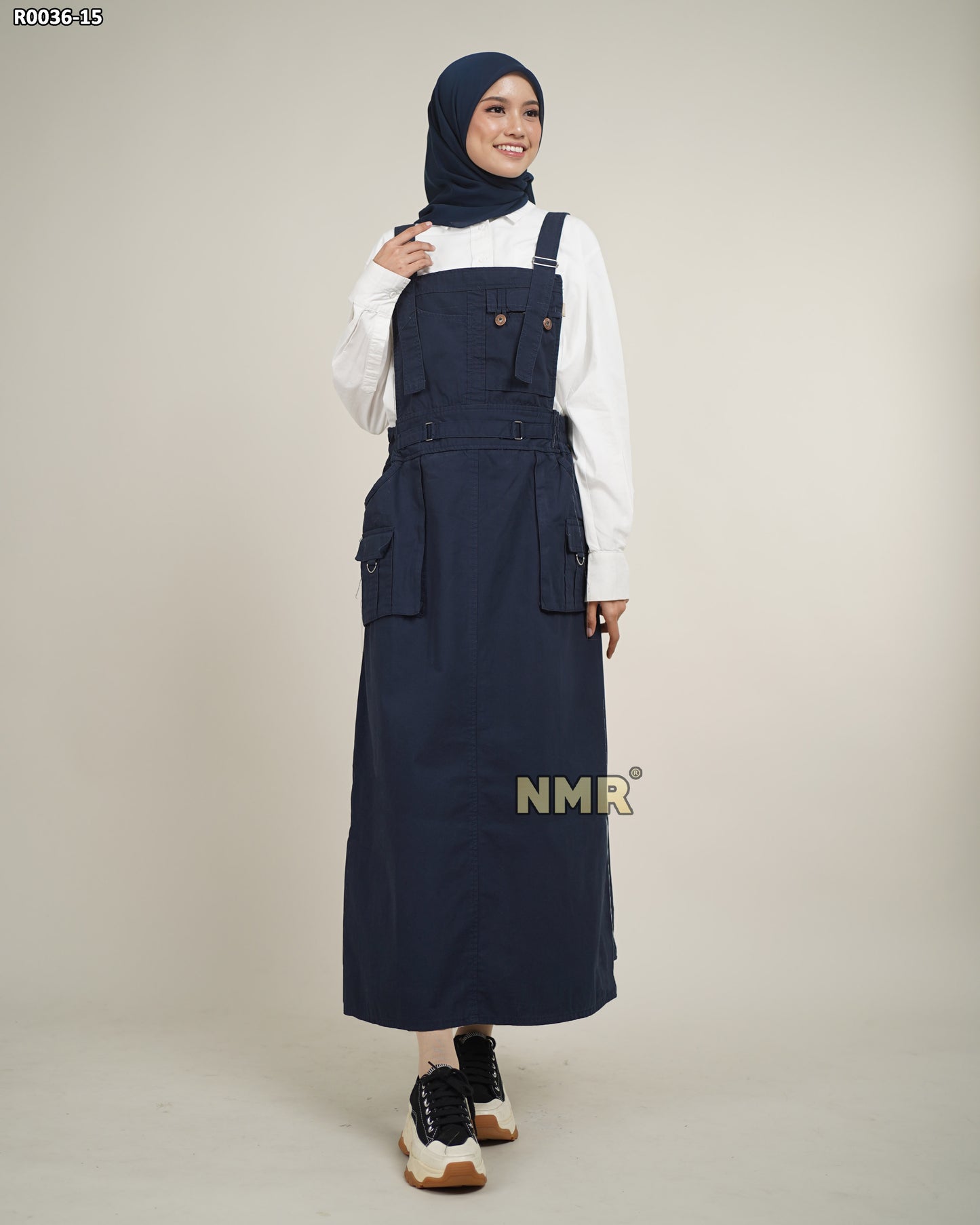 NMR Midi Dress Jumpsuit Overall Baby Canvas Vol R0036-15