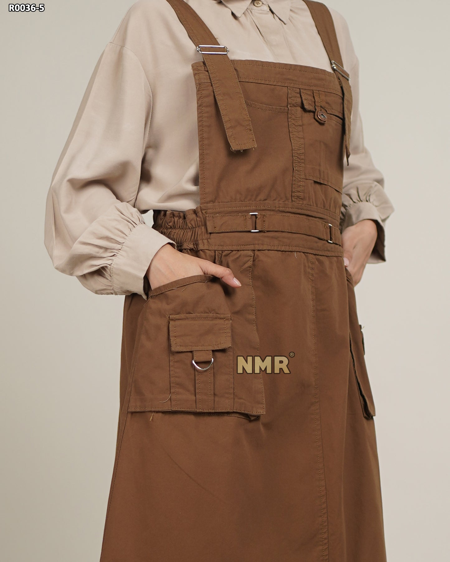 NMR Midi Dress Jumpsuit Overall Baby Canvas Vol R0036-5