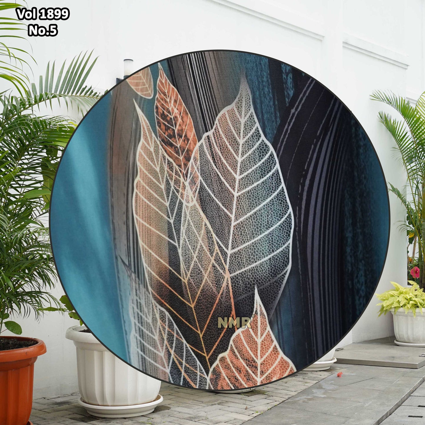 NMR Gamis Jetblack Rose Crape Kerah Vol 1899-5