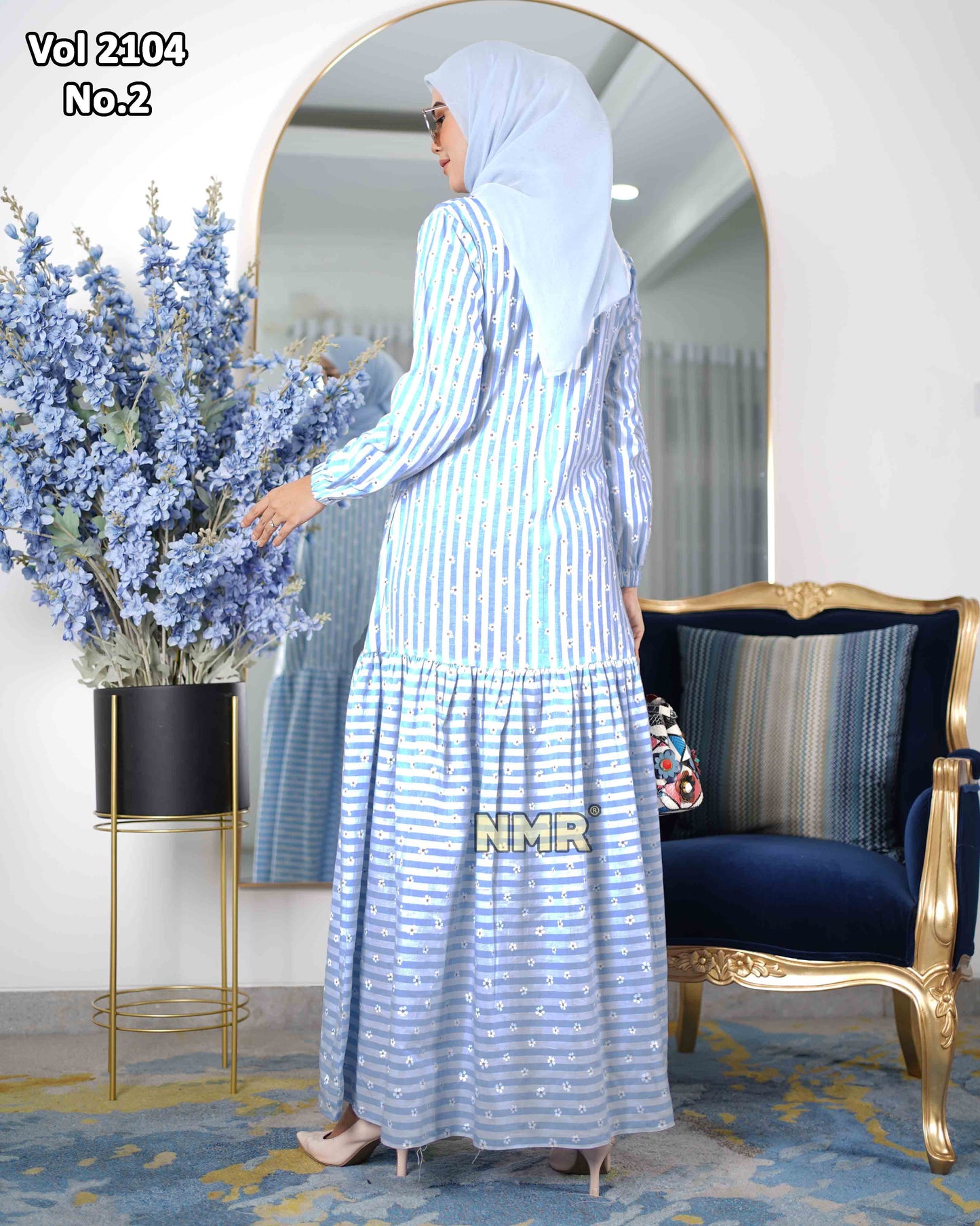 NMR Gamis Cotton Z*ra Vol 2104-2 (Resleting Belakang)