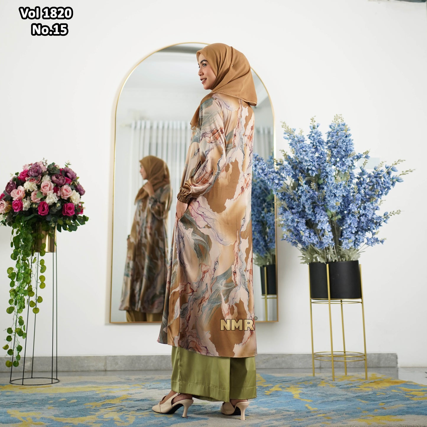 NMR Setelan Kulot Tunik Armn Silk Vol 1820-15