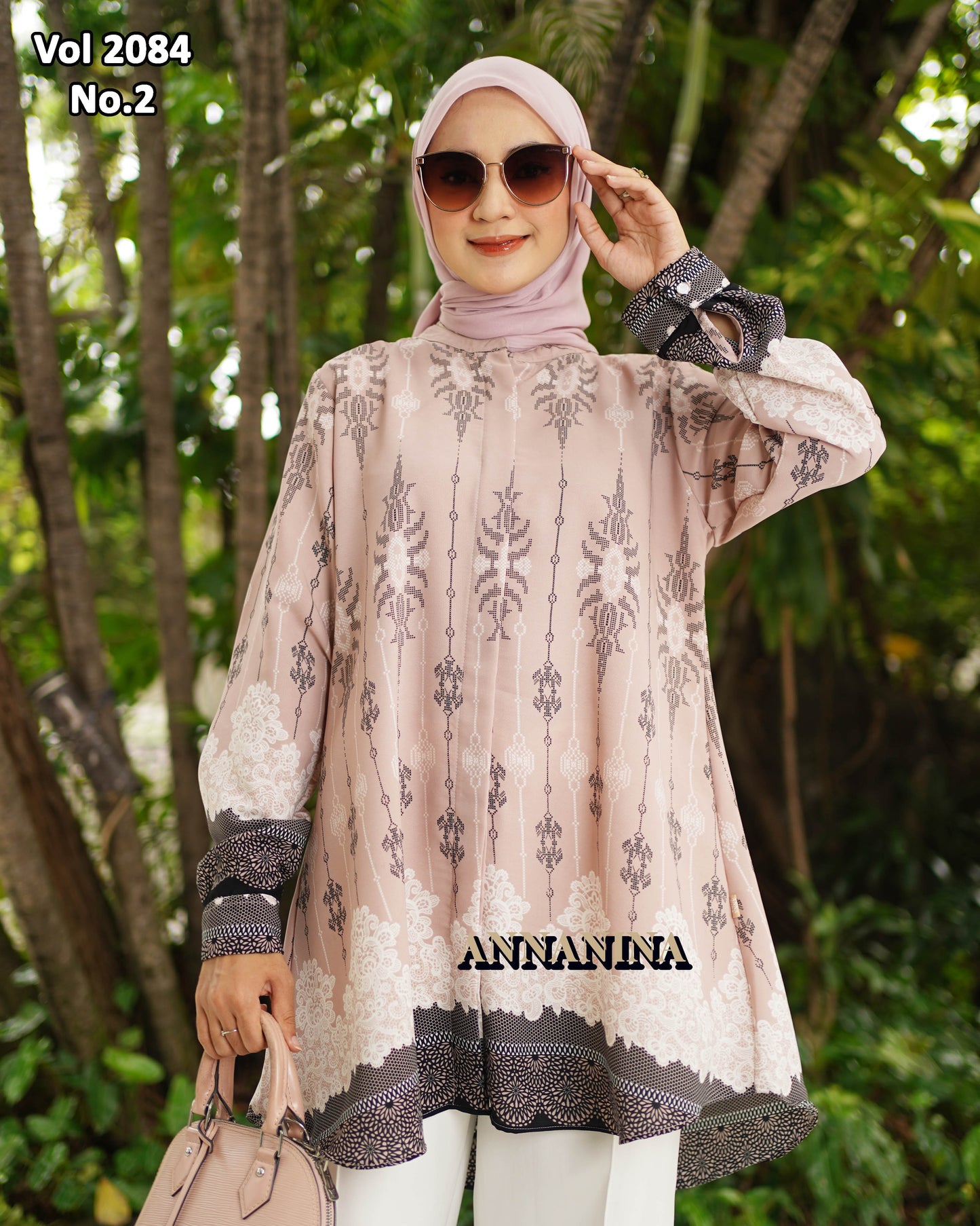 NMR Kemeja Blouse LR Vol 2084-2 (Sanghai)