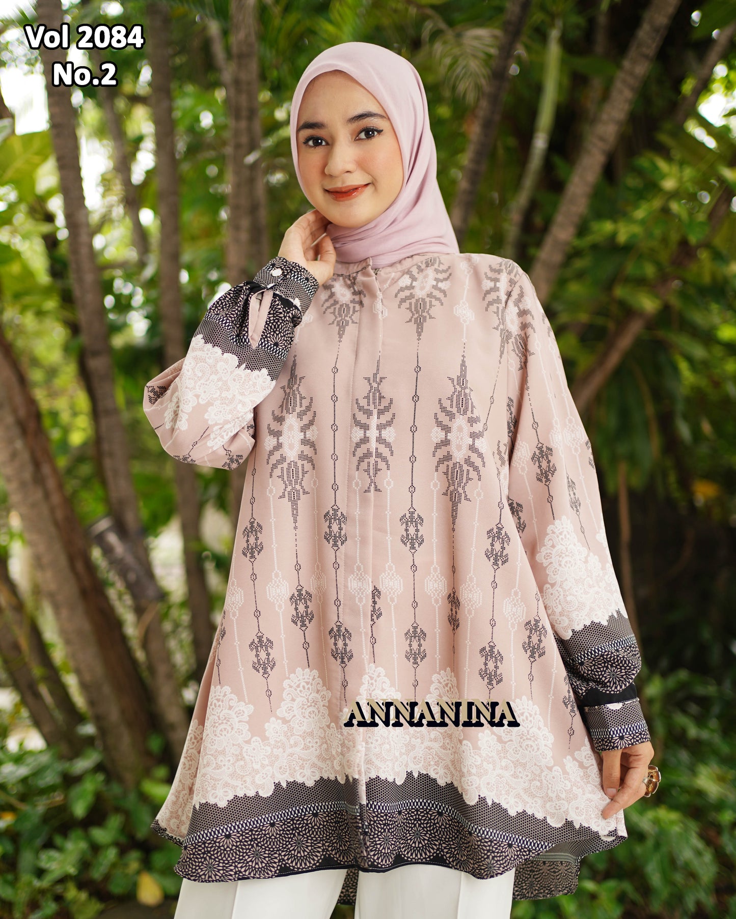 NMR Kemeja Blouse LR Vol 2084-2 (Sanghai)
