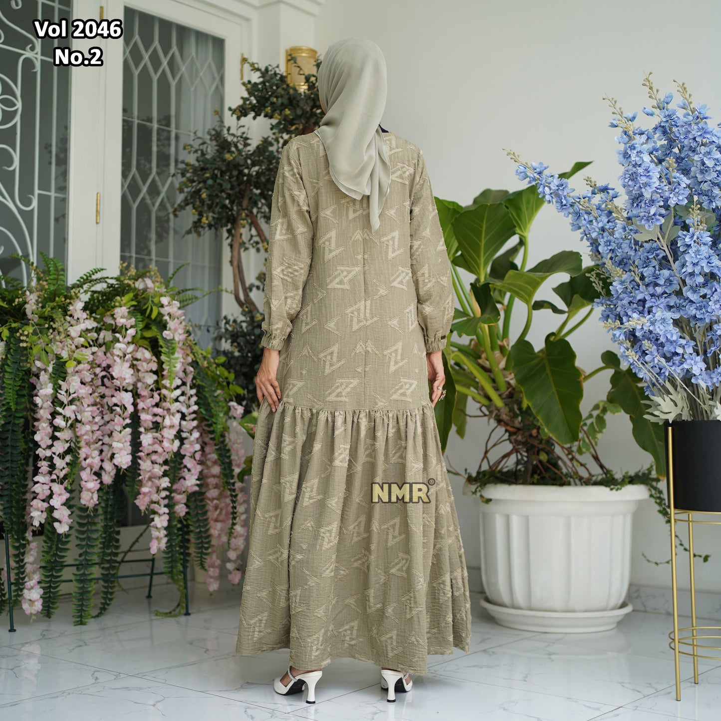 NMR Gamis Jaquard Vol 2046-2 (Resleting Belakang)