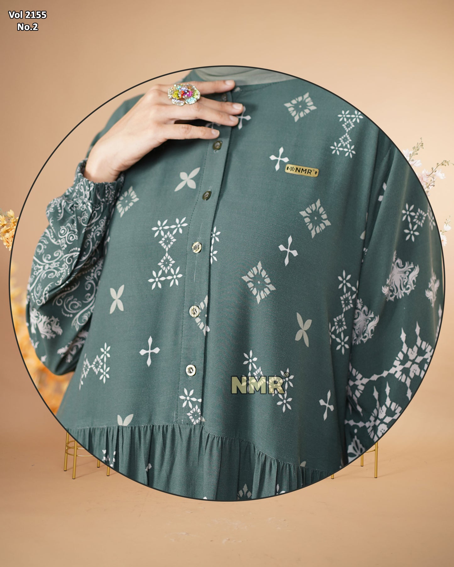 NMR Gamis Rayon Viscose Import Vol 2155-2 (Sanghai)