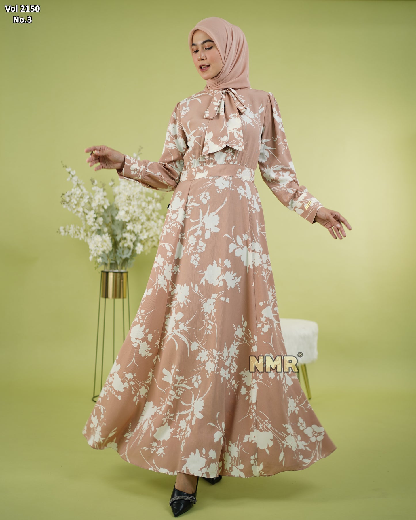 NMR Gamis Ice Lotus Vol 2150-3 (Resleting Belakang)