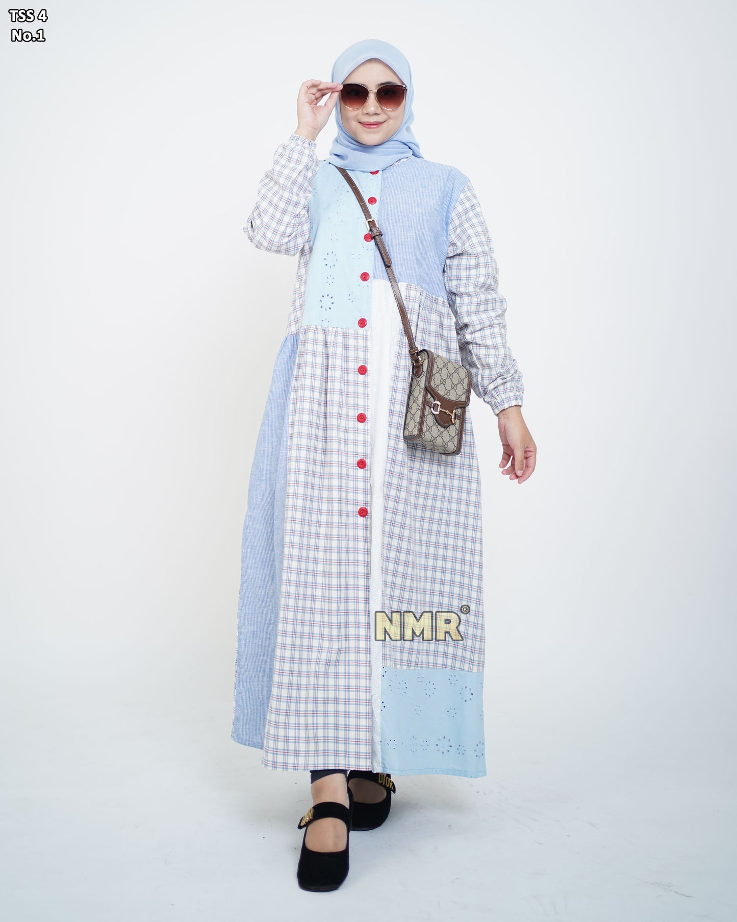 NMR Midi Dress Katun Premium Vol TSS 4-1