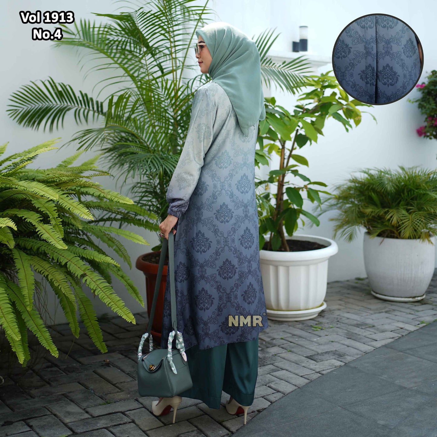 NMR Setelan Kulot Tunik Armn Silk Vol 1913-4