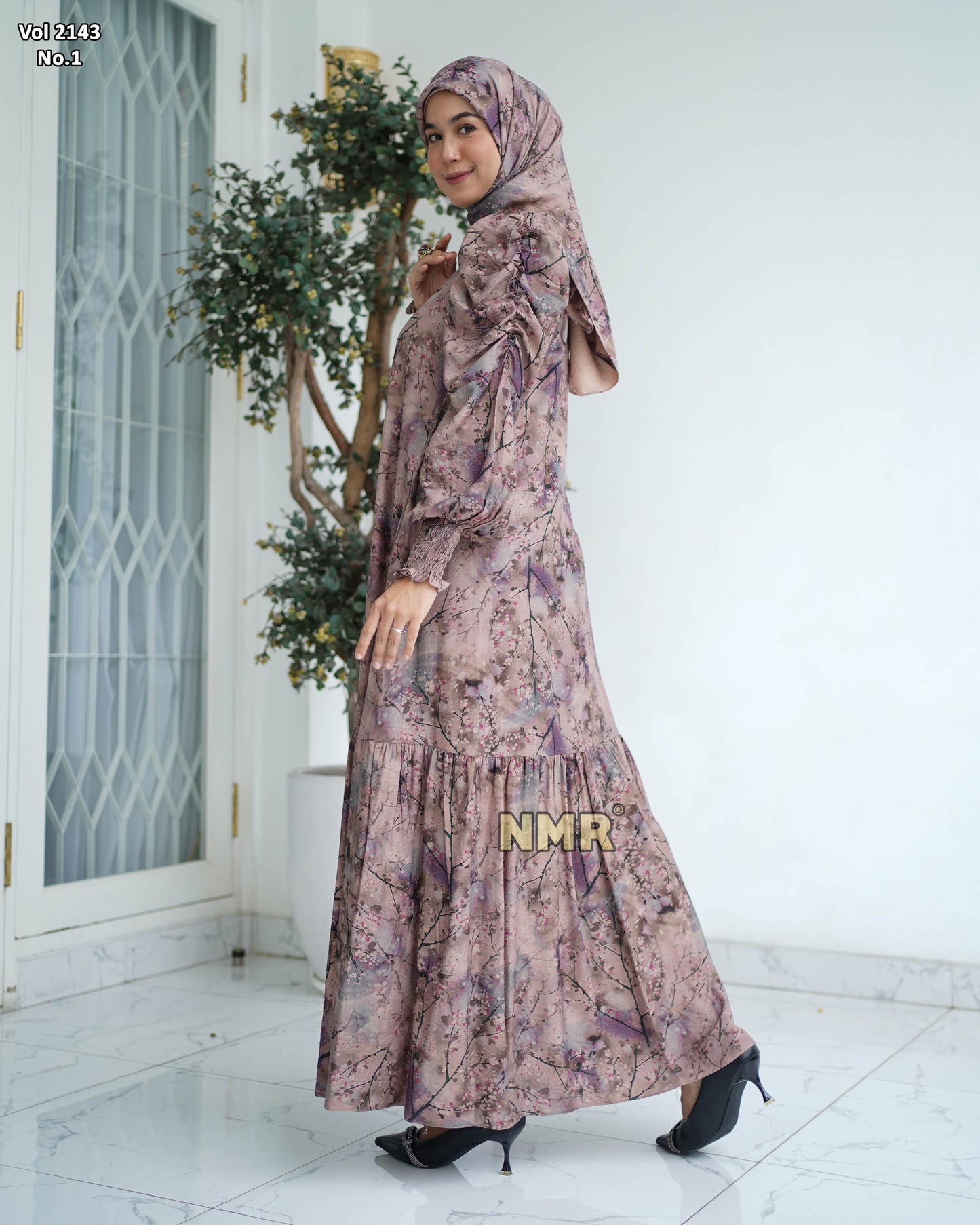 NMR Gamis Crespo Digital Print Vol 2143-1 ( INC Hijab )